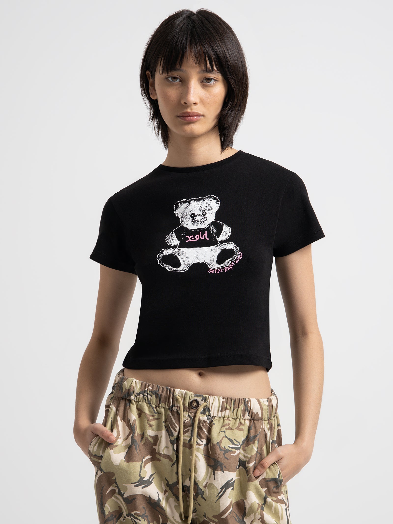 Teddy Bear Baby T-Shirt in Black