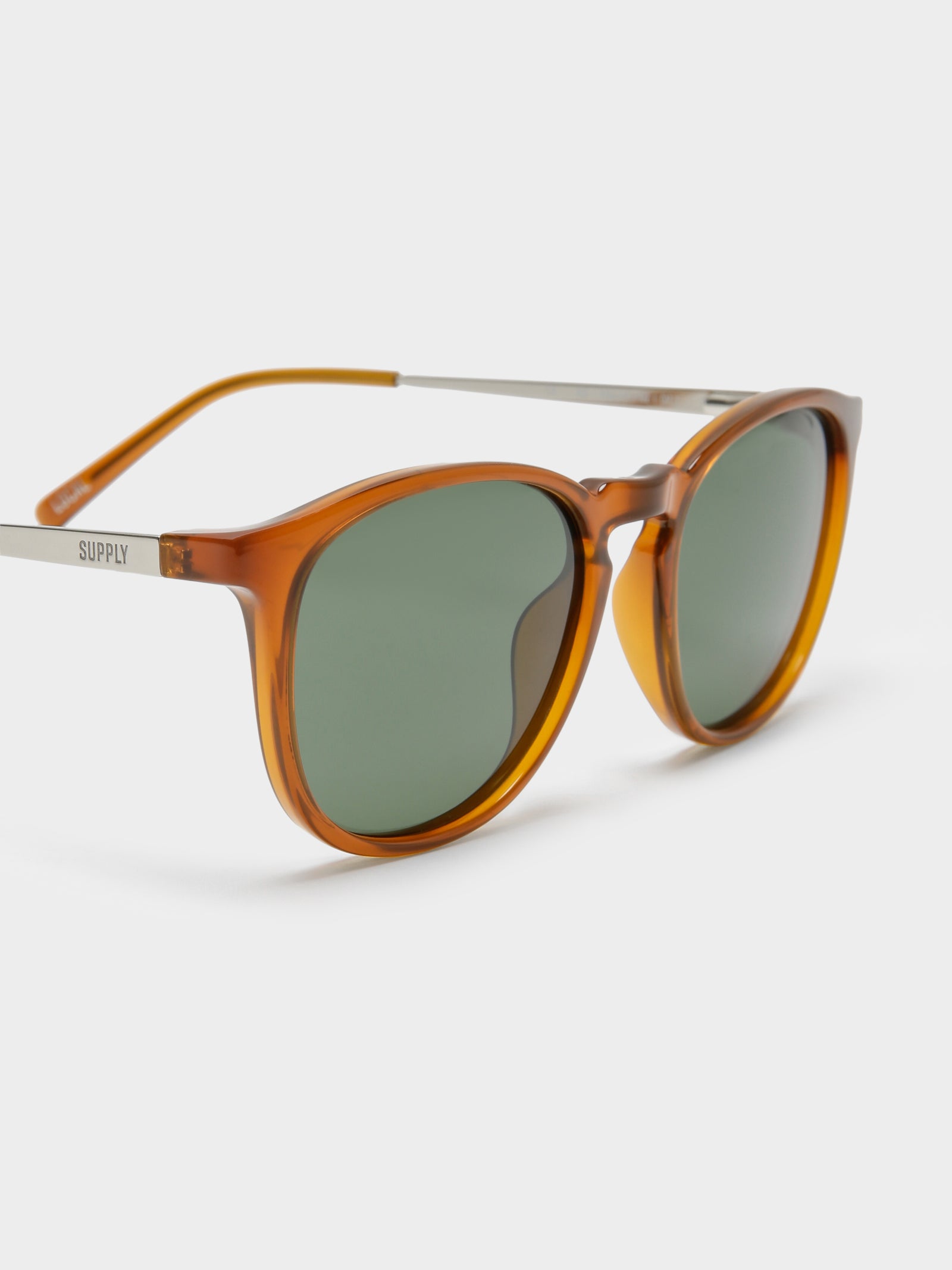 Per Sunglasses in Caramel & Green