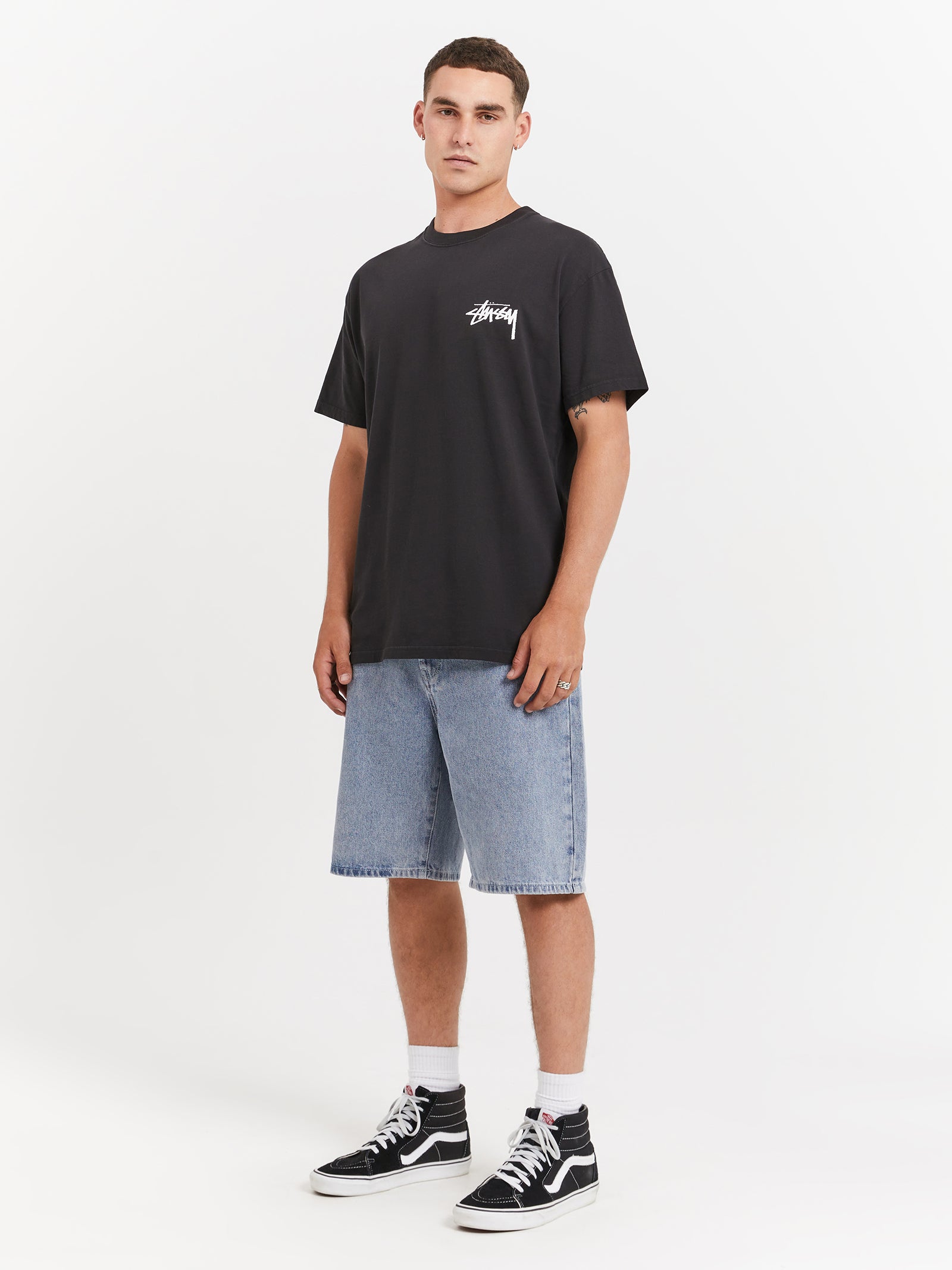 How We'Re Living Heavyweight Short Sleeve T-Shirt in Black