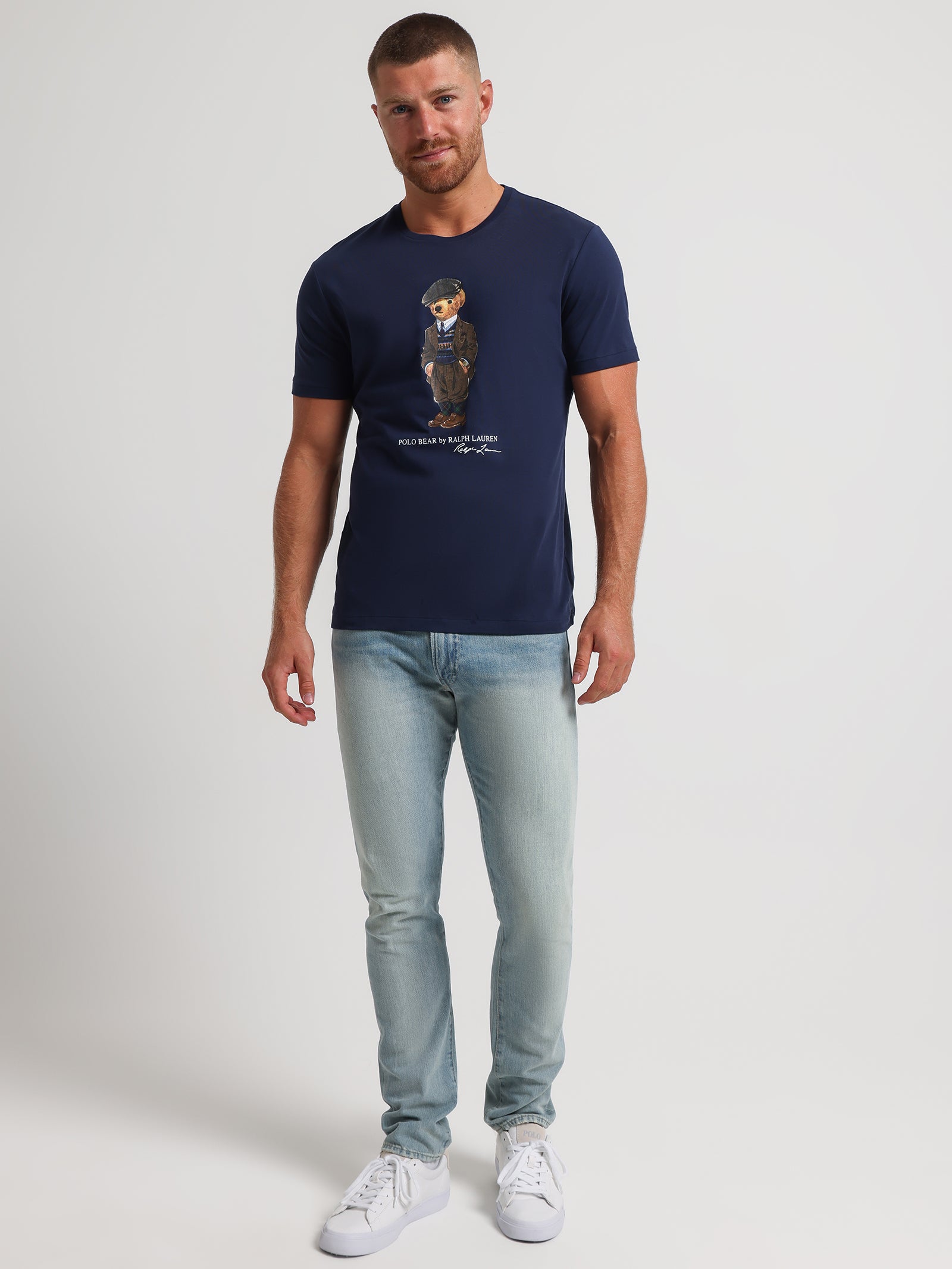 Heritage Bear T-Shirt in Newport Navy