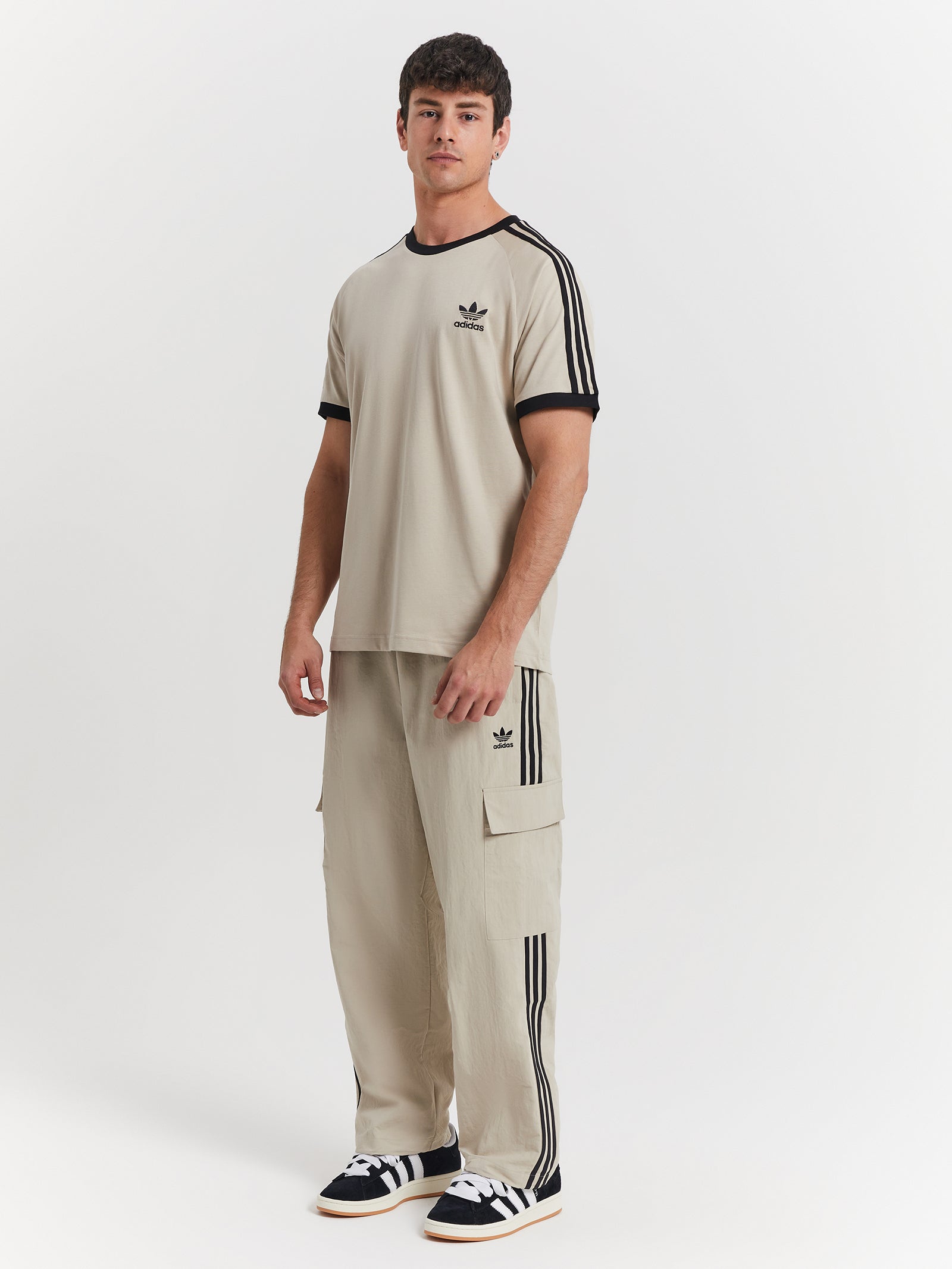 Adicolor Classics Three Stripes T-Shirt in Wonder Beige