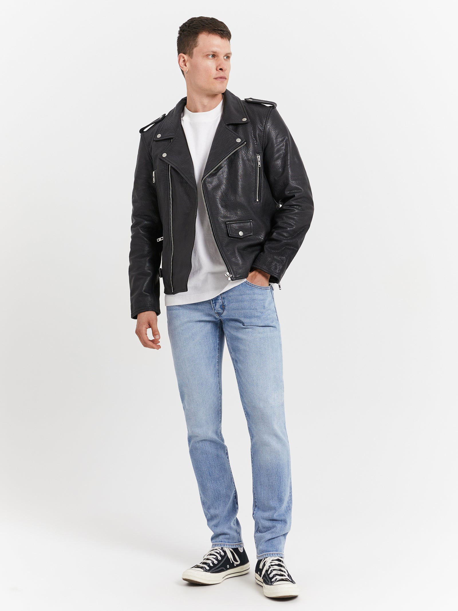 Meyer Biker Jacket in Black