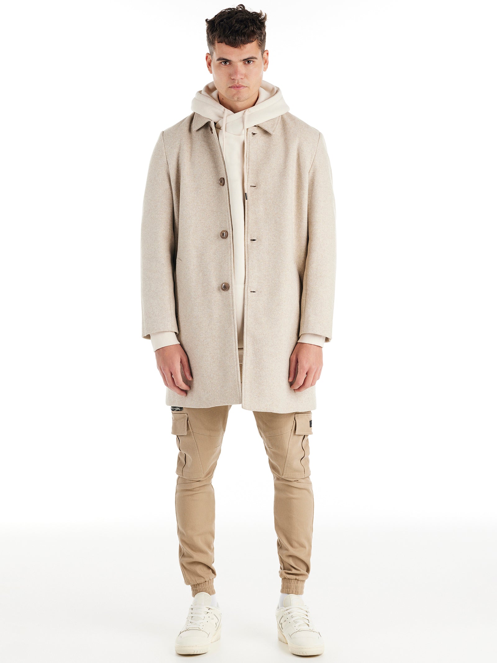 The Butler Coat in Beige