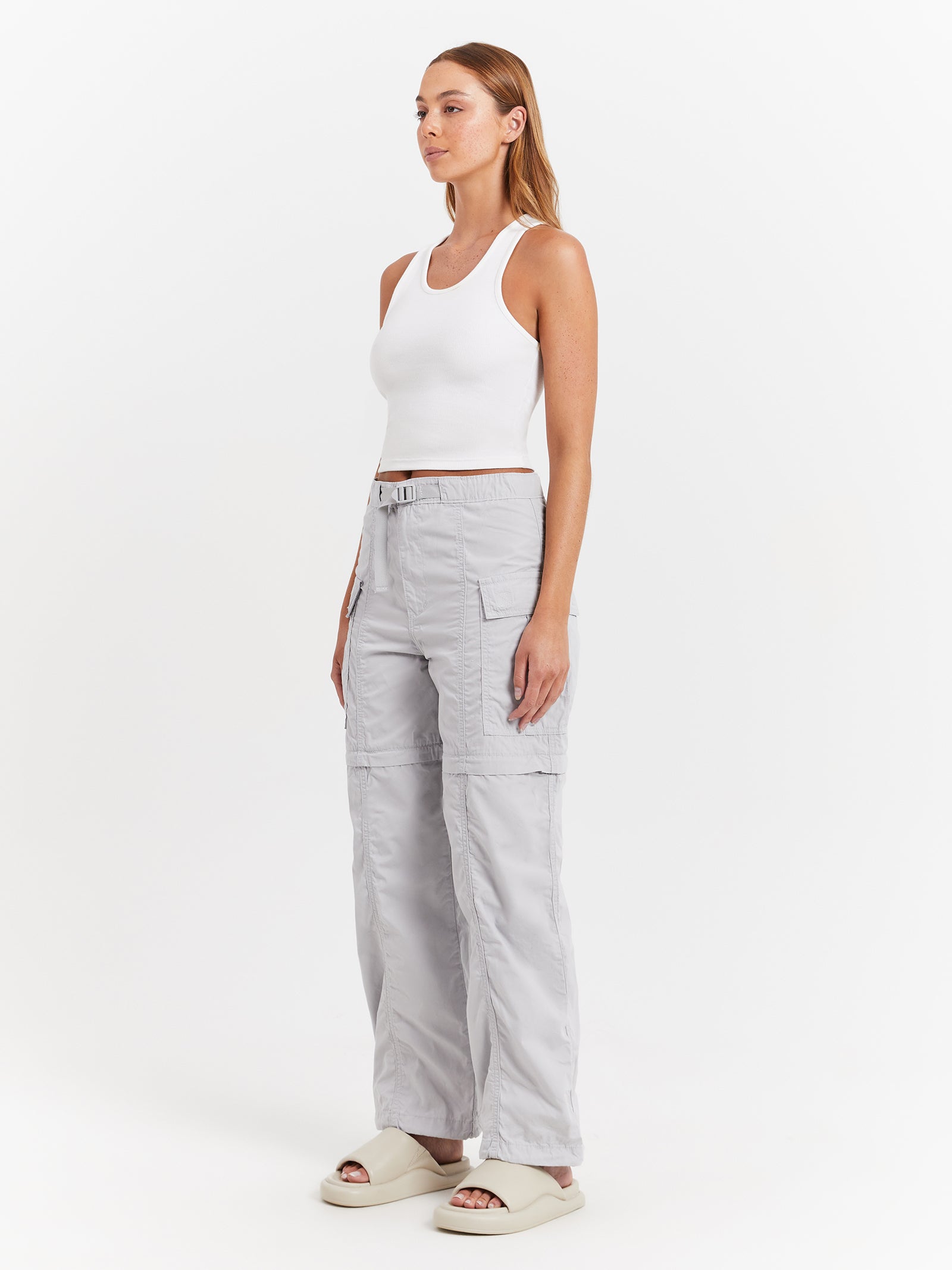 Convertible Cargo Pants in Quiet Grey