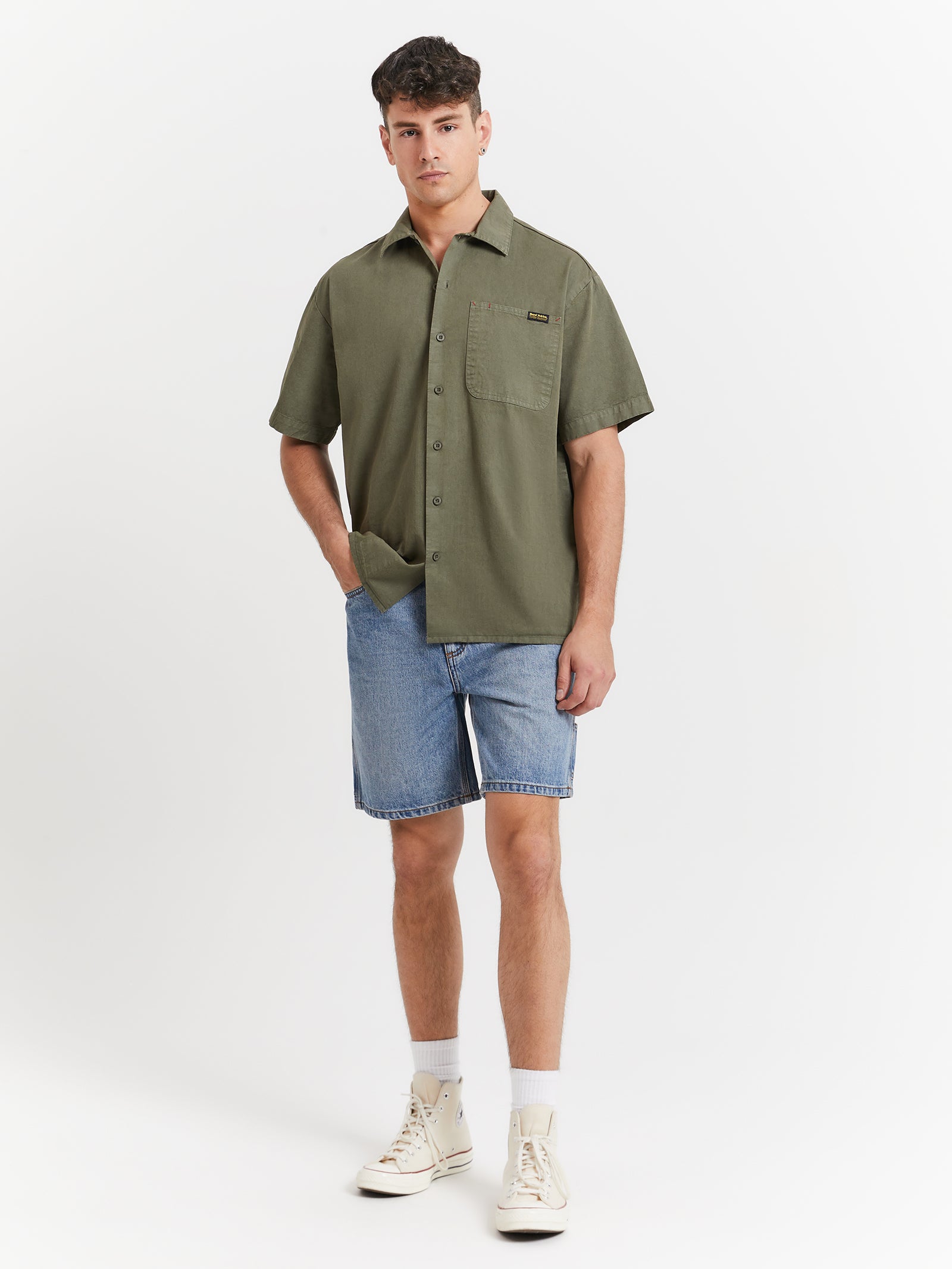 Hard Yakka Short Sleeve Shirt in Army Green