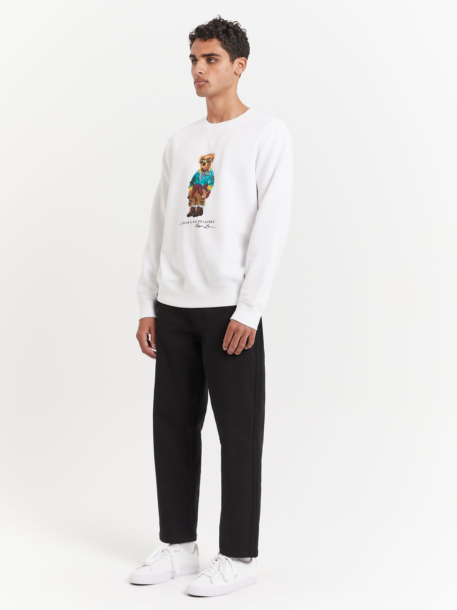 Outdoor Bear Crew Sweat in Coastal Beige