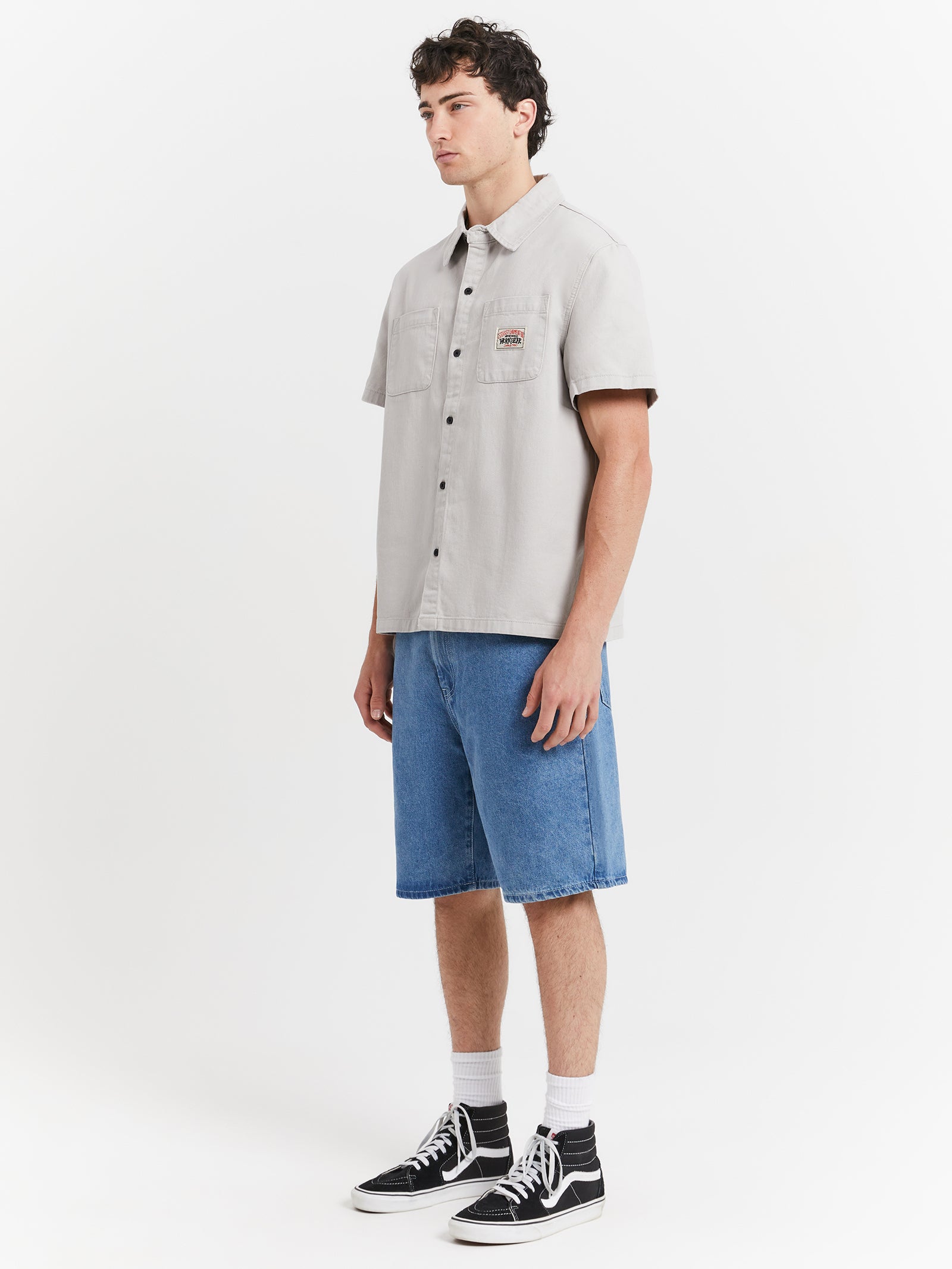 Workgear Denim Shirt in Pigment White