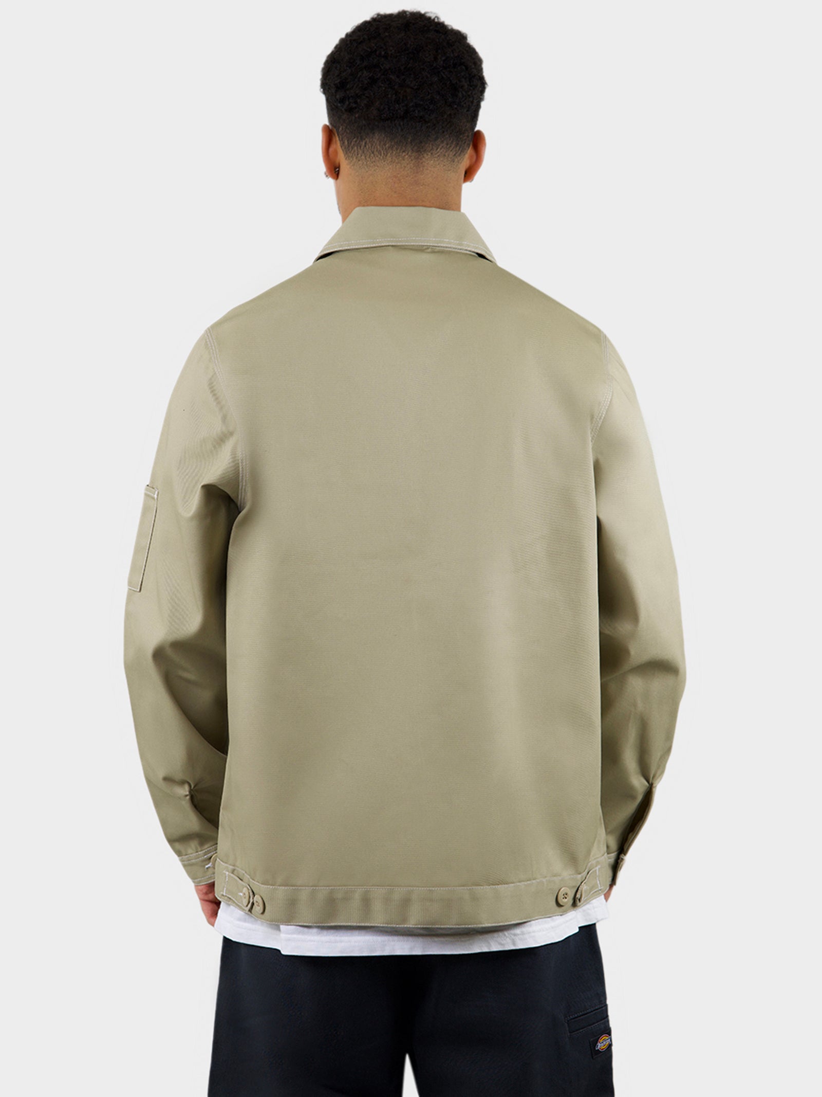 Unlined Contrast Garage Jacket