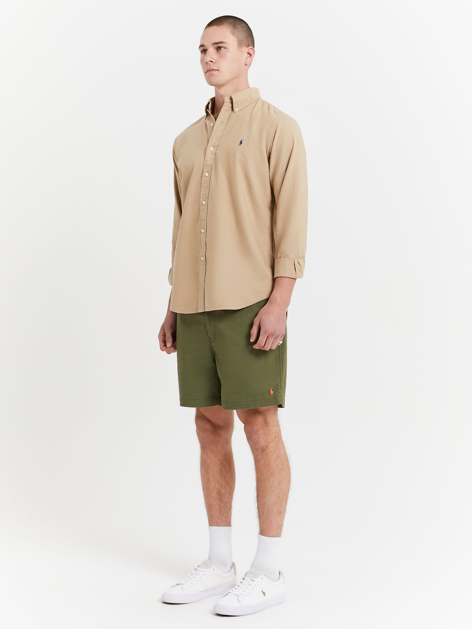 Classic Fit Prepster Shorts in Dark Sage