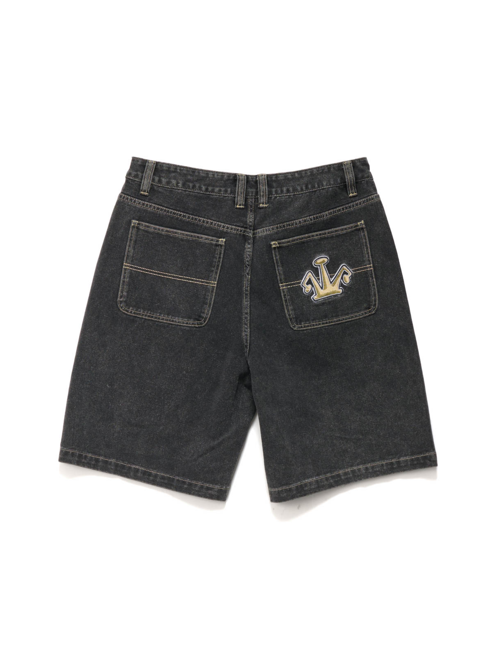 Folded Crown Bull Denim Short