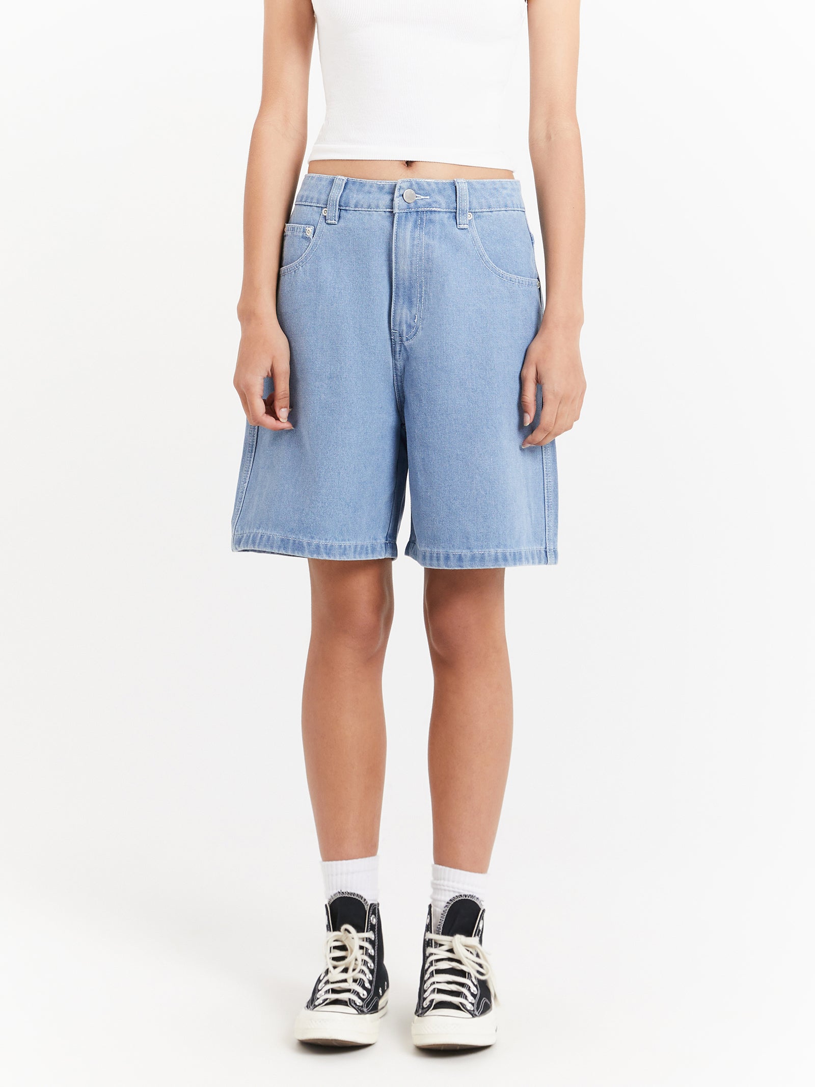 Big Ol' Shorts in Mid Blue Denim