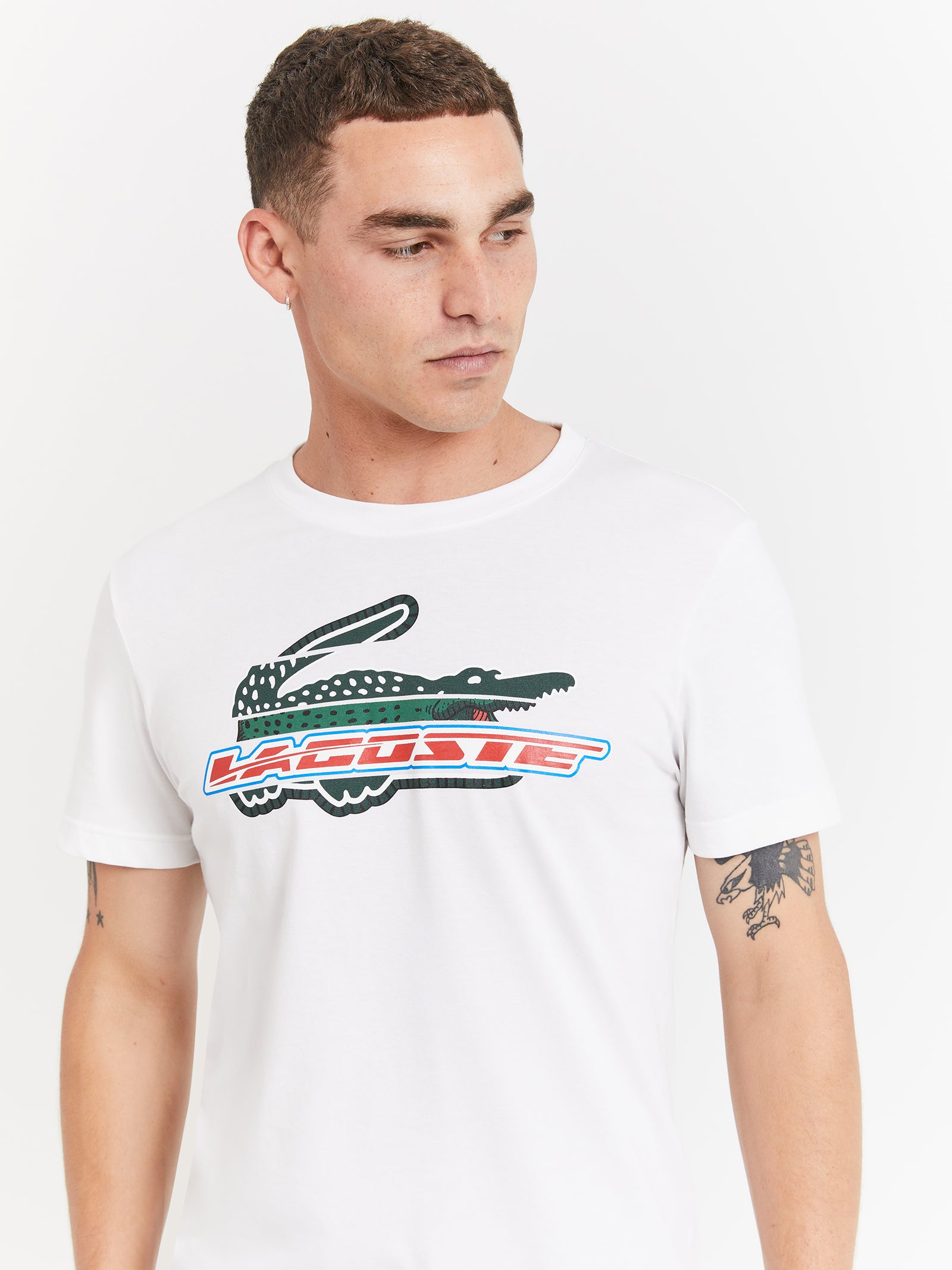 Logo Croc Tech Jersey T-Shirt in White