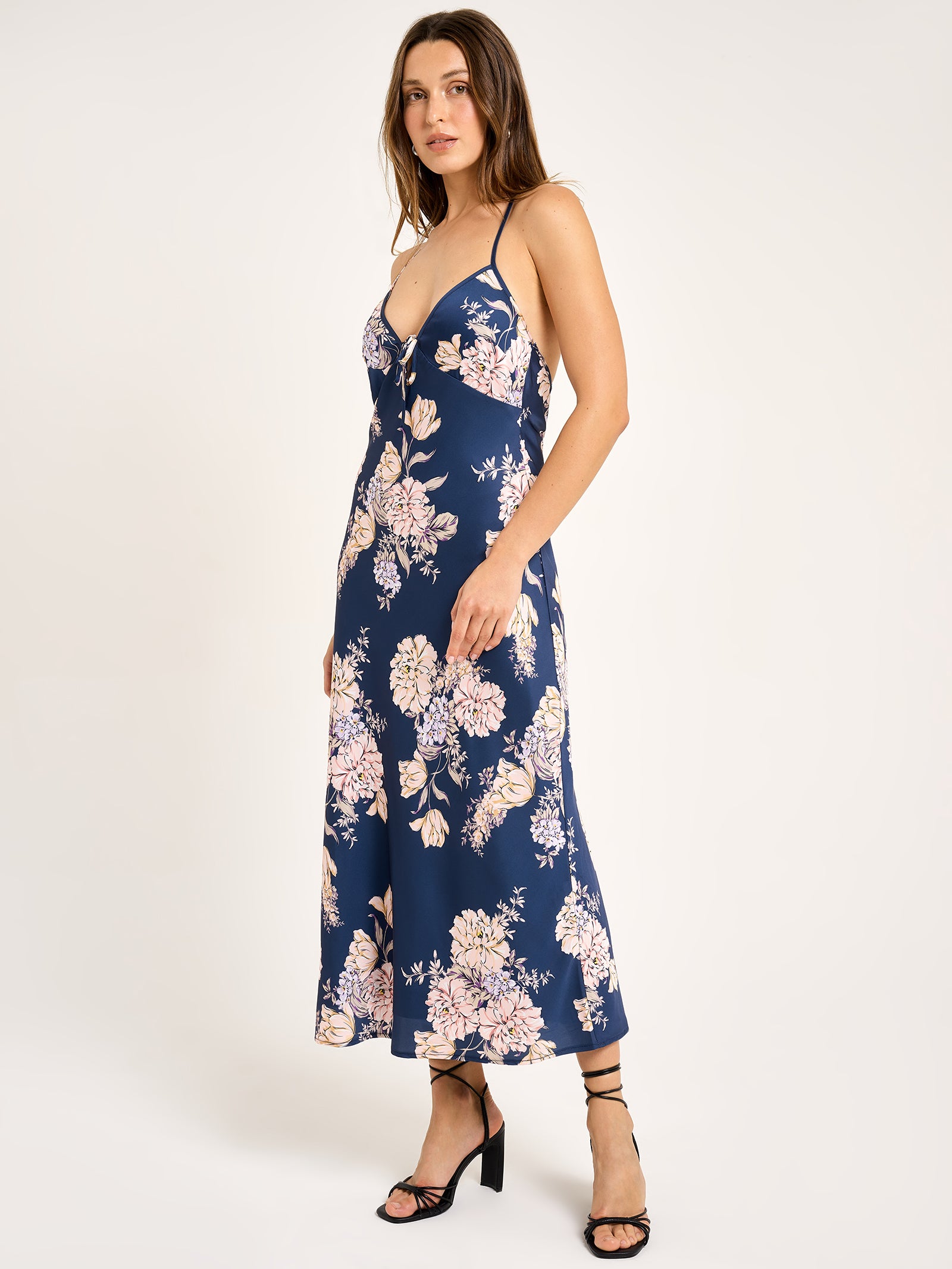 Amelie Slip Dress in Floral Bouquet Print