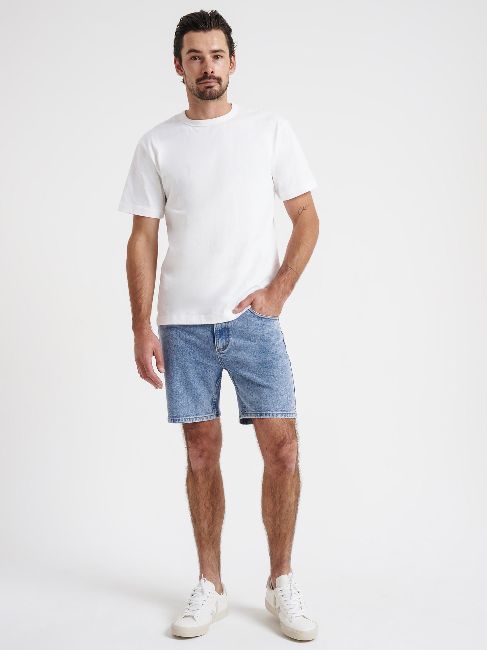 Colt Relaxed Denim Shorts in Classic Blue