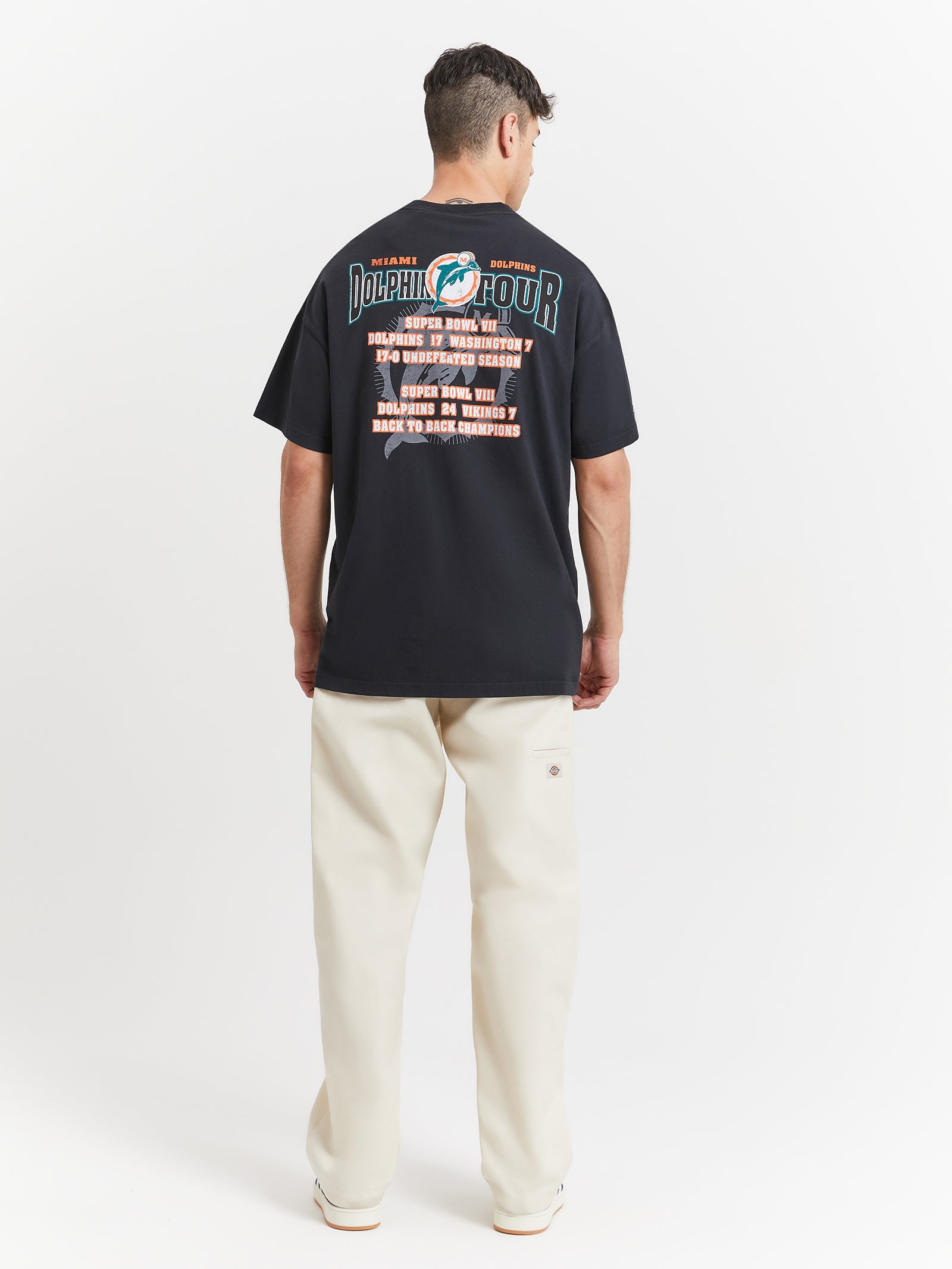 Miami Dolphins World Tour T-Shirt in Black