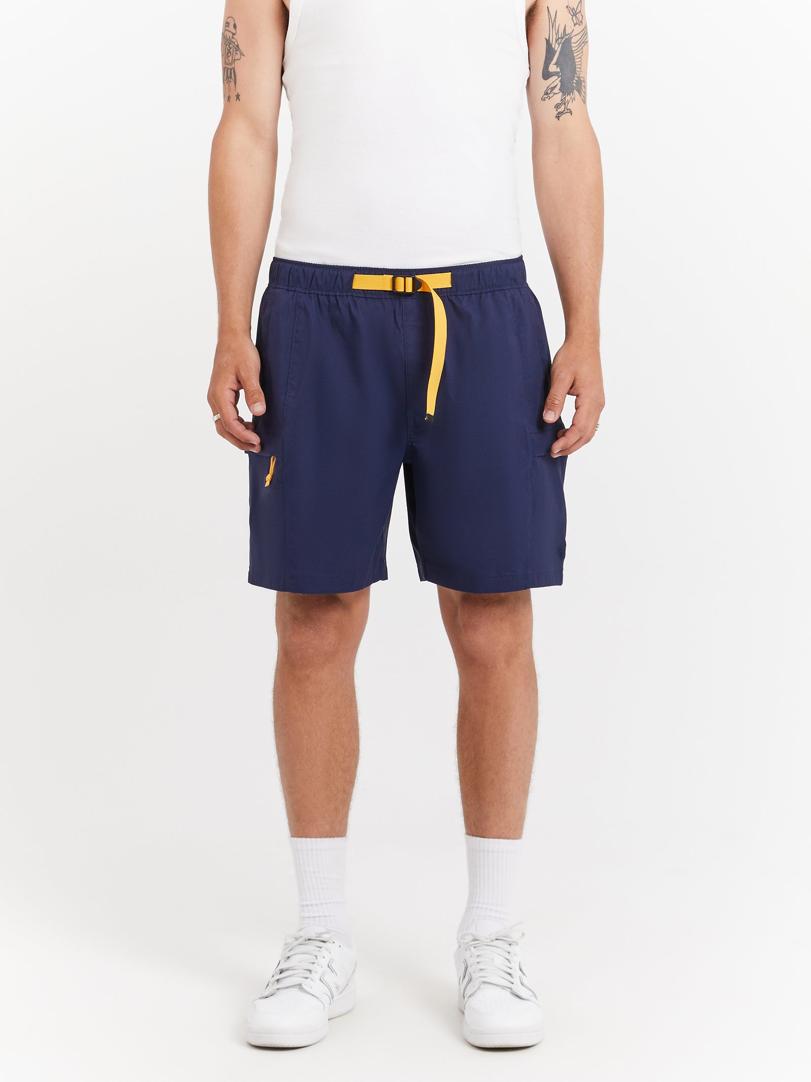 Class V Belted Shorts in Summit Navy