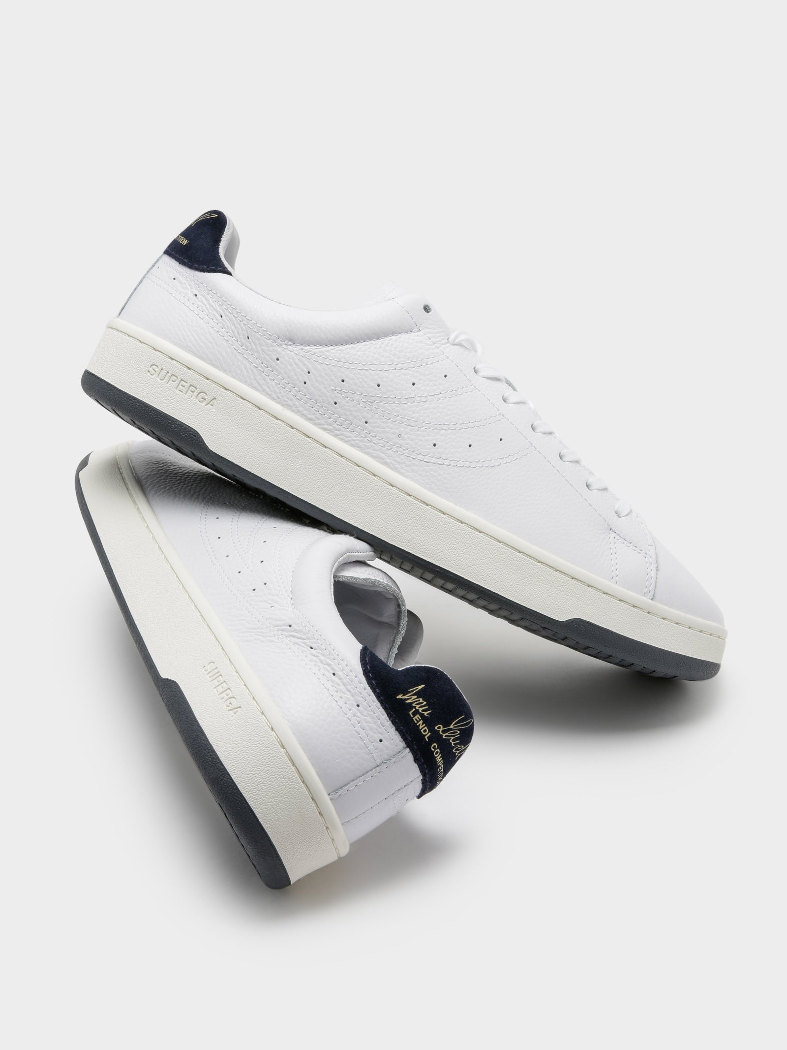 Mens 4833 Match Sneakers in White & Navy