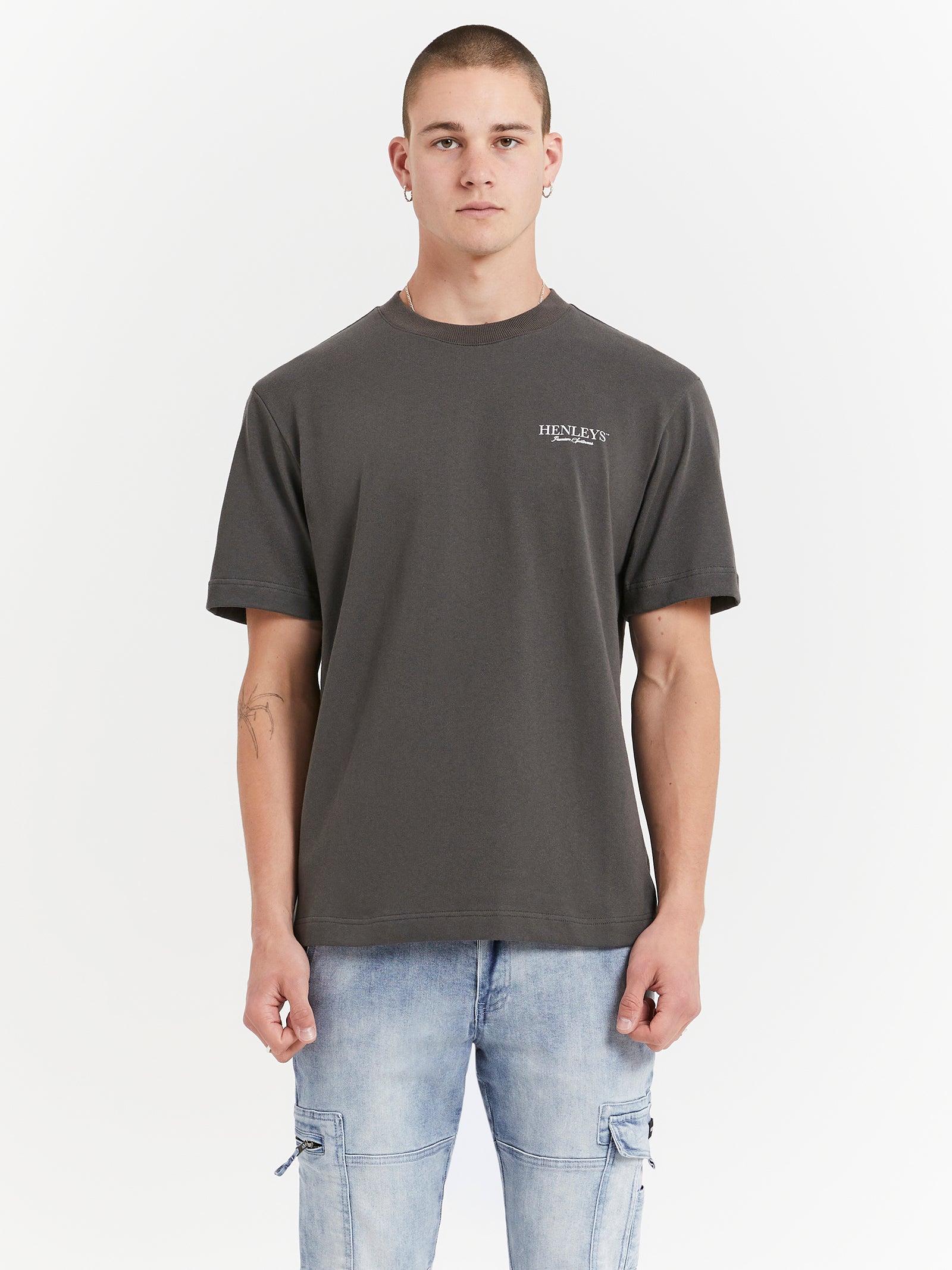 Crest T-Shirt in Coal