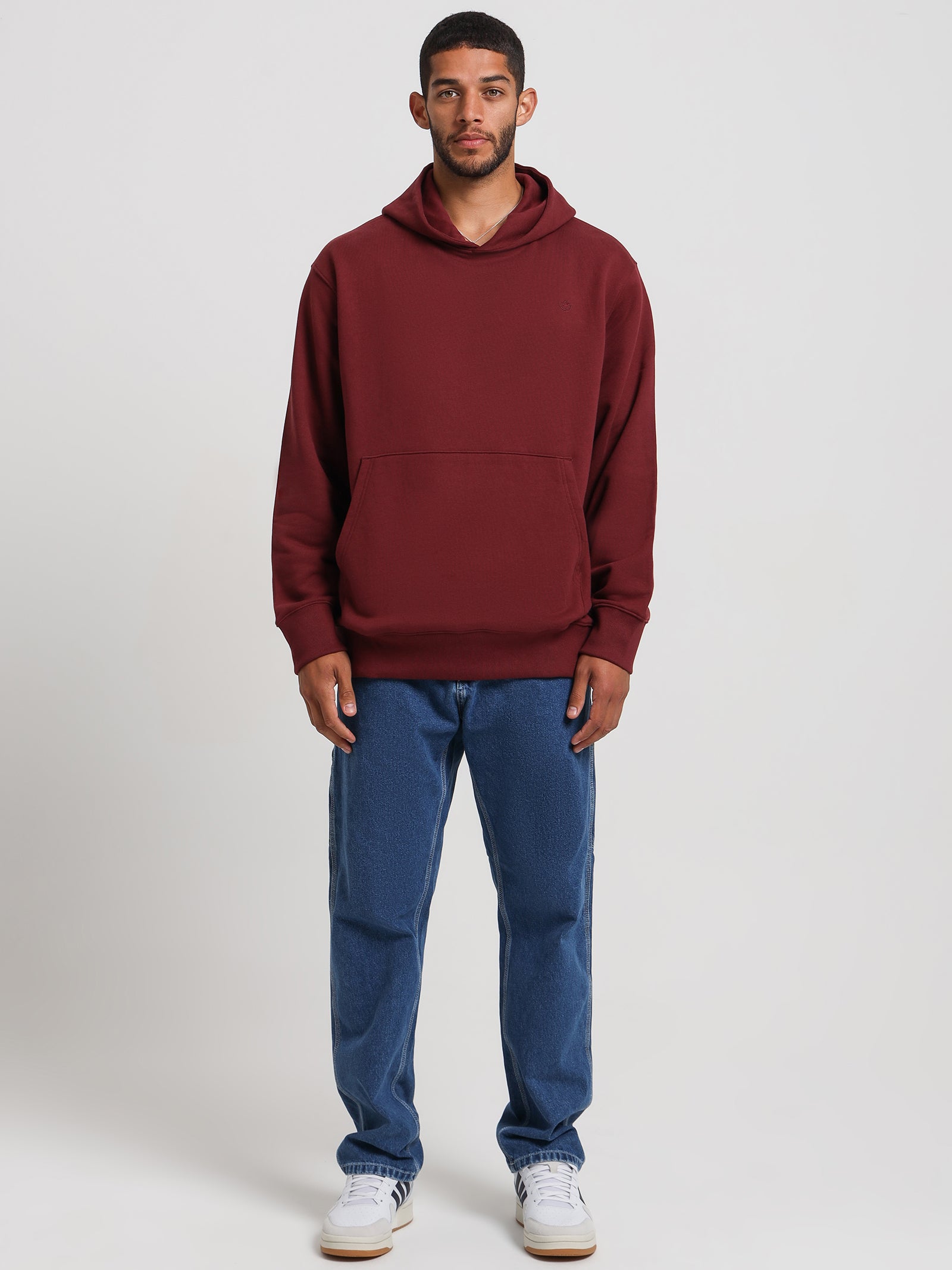 Adicolor Contempo French Terry Hoodie in Shadow Red