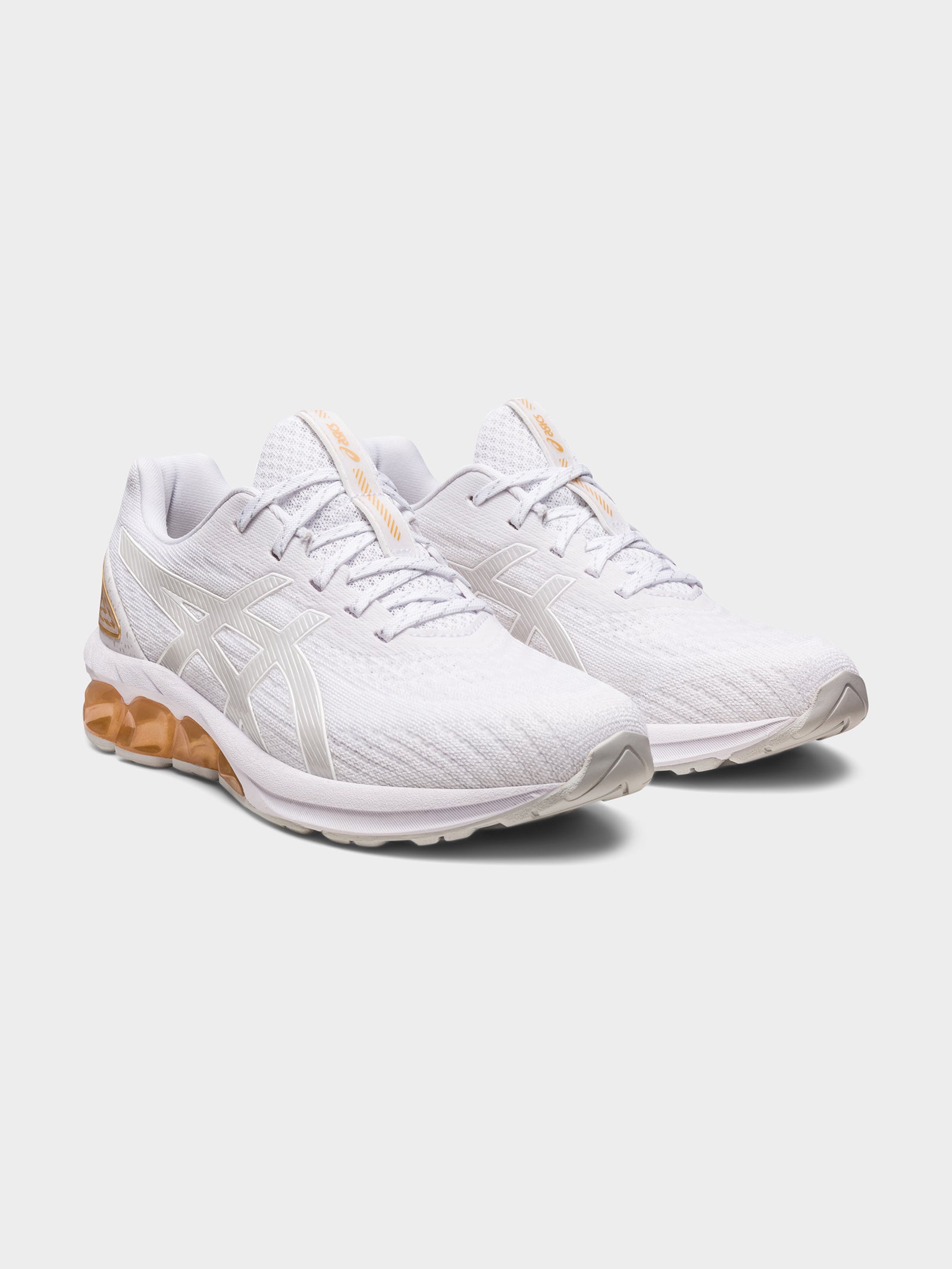 Womens Gel-Quantum 180 Sneakers in White & Champagne