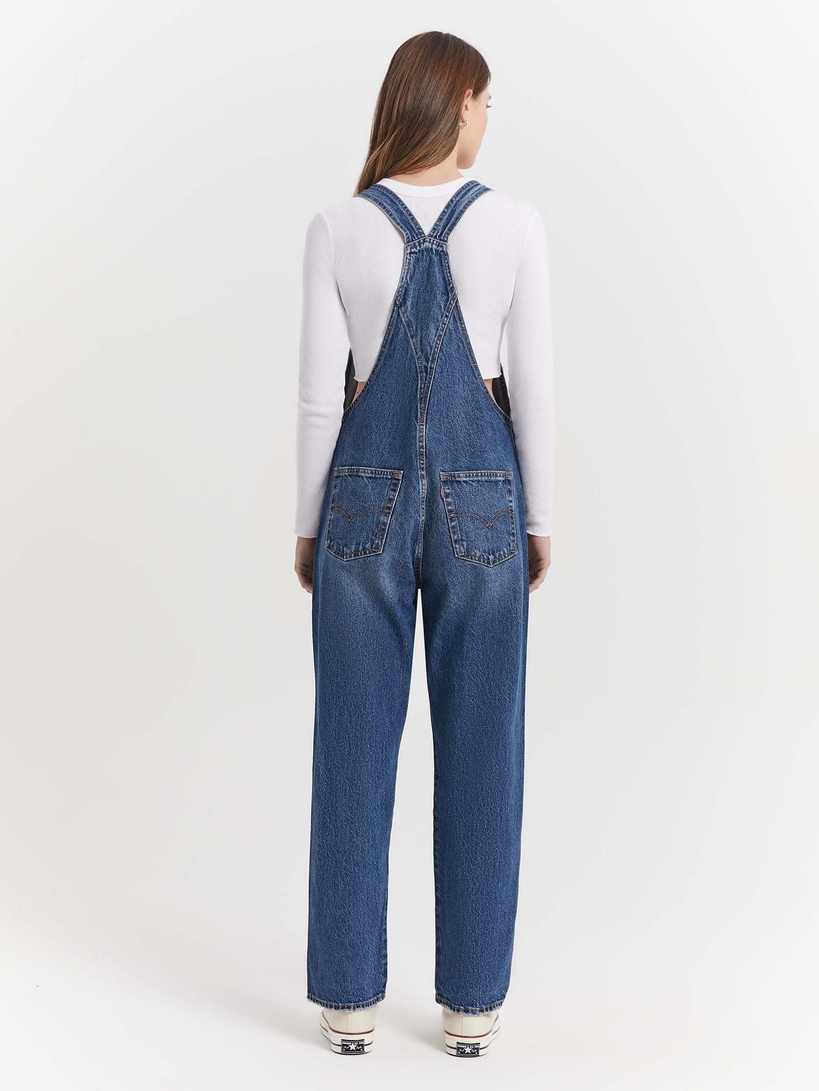 Vintage Overalls in Blue Denim