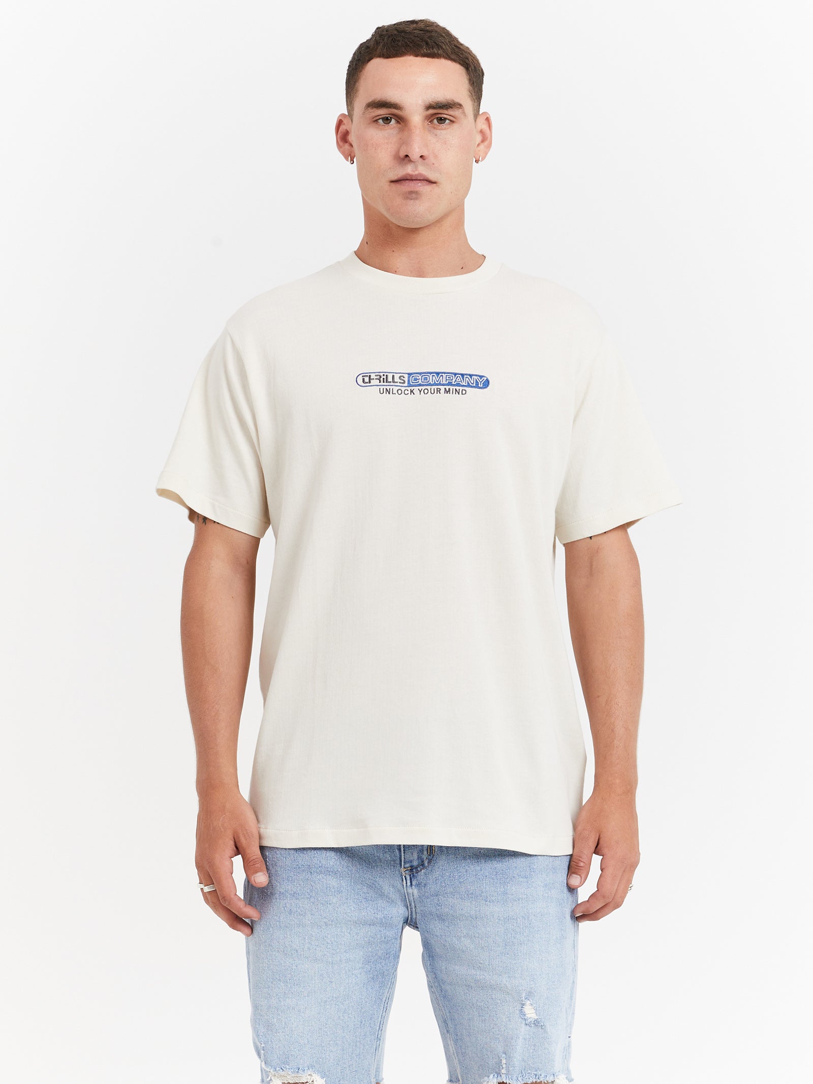 Try It You'll Like It Merch Fit T-Shirt in Heritage White