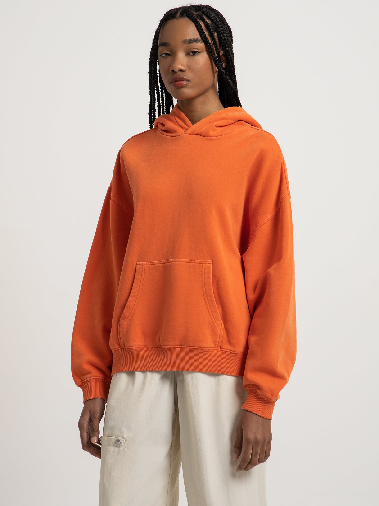 Owwy Origins Washed Hoodie in Pepper Orange