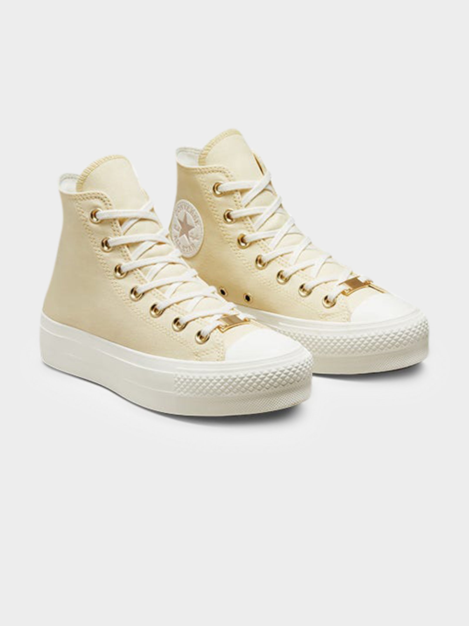 Womens Chuck Taylor All Star Lift Elevated High Top in Mum's Potato Salad & Gold