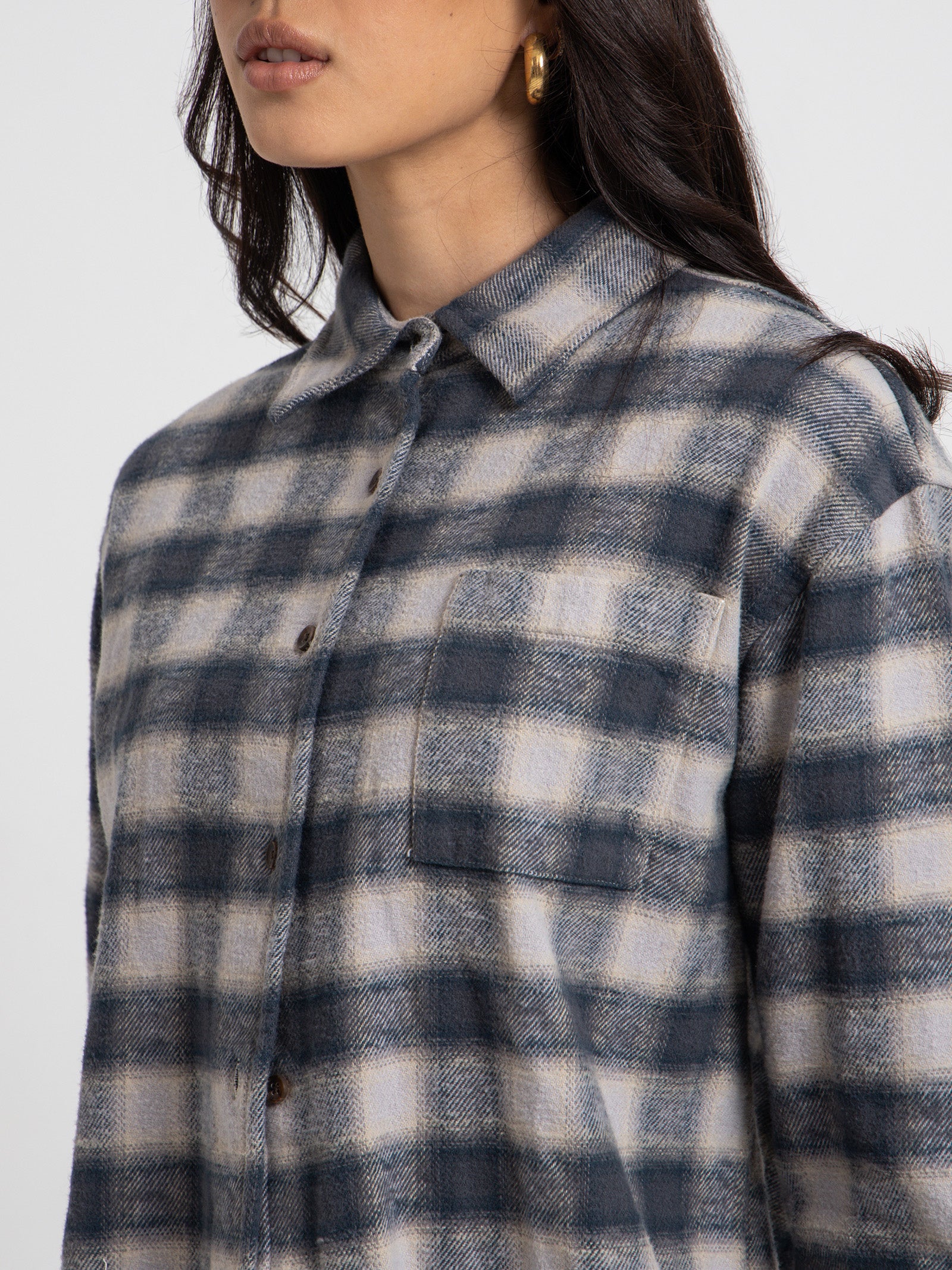 Barrio Flannel Shirt in Petrol