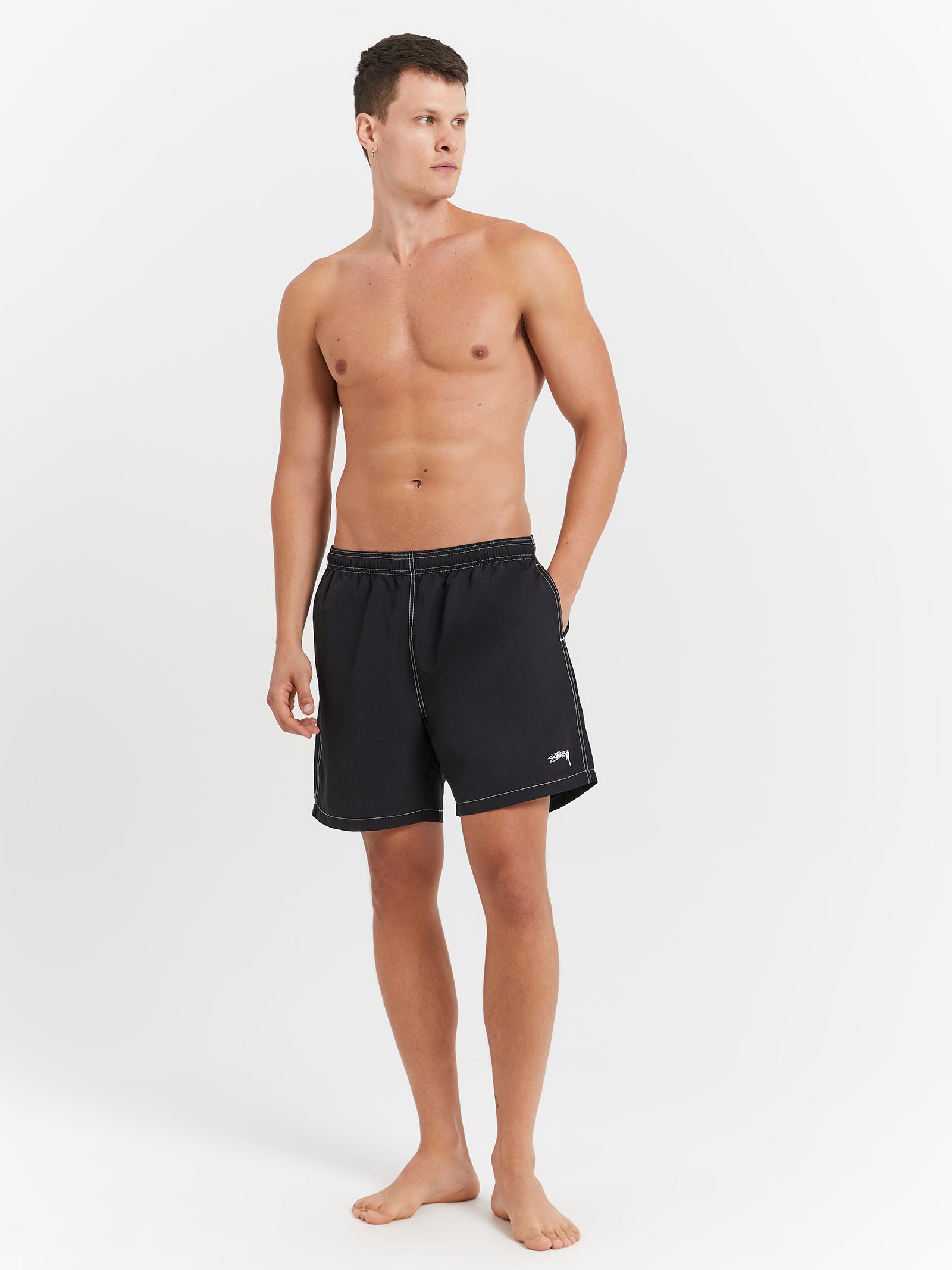 Contrast Sm Stock Watershorts in Black