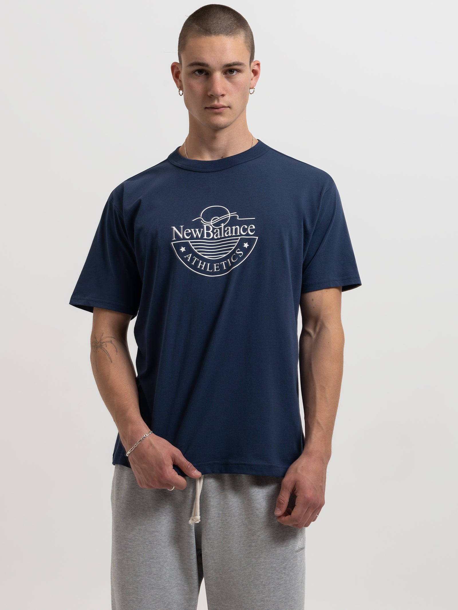 Athletics Archive Graphic T-Shirt in Navy