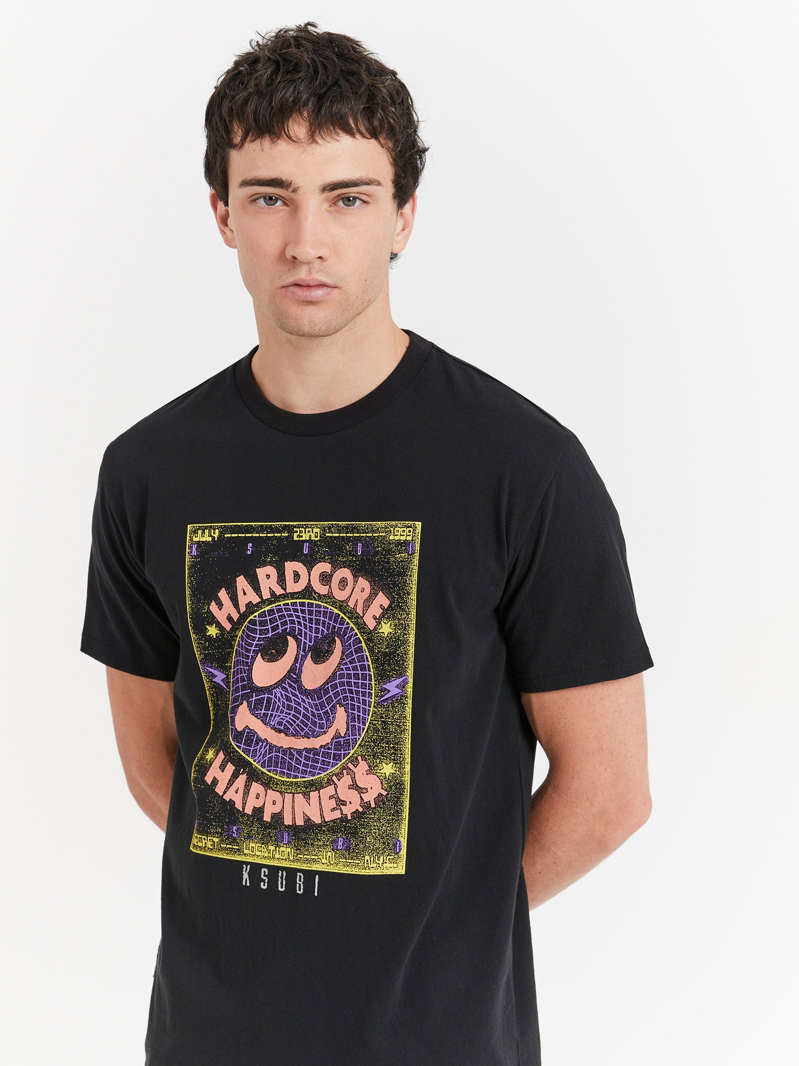 Hardcore Kash T-Shirt in Jet Black