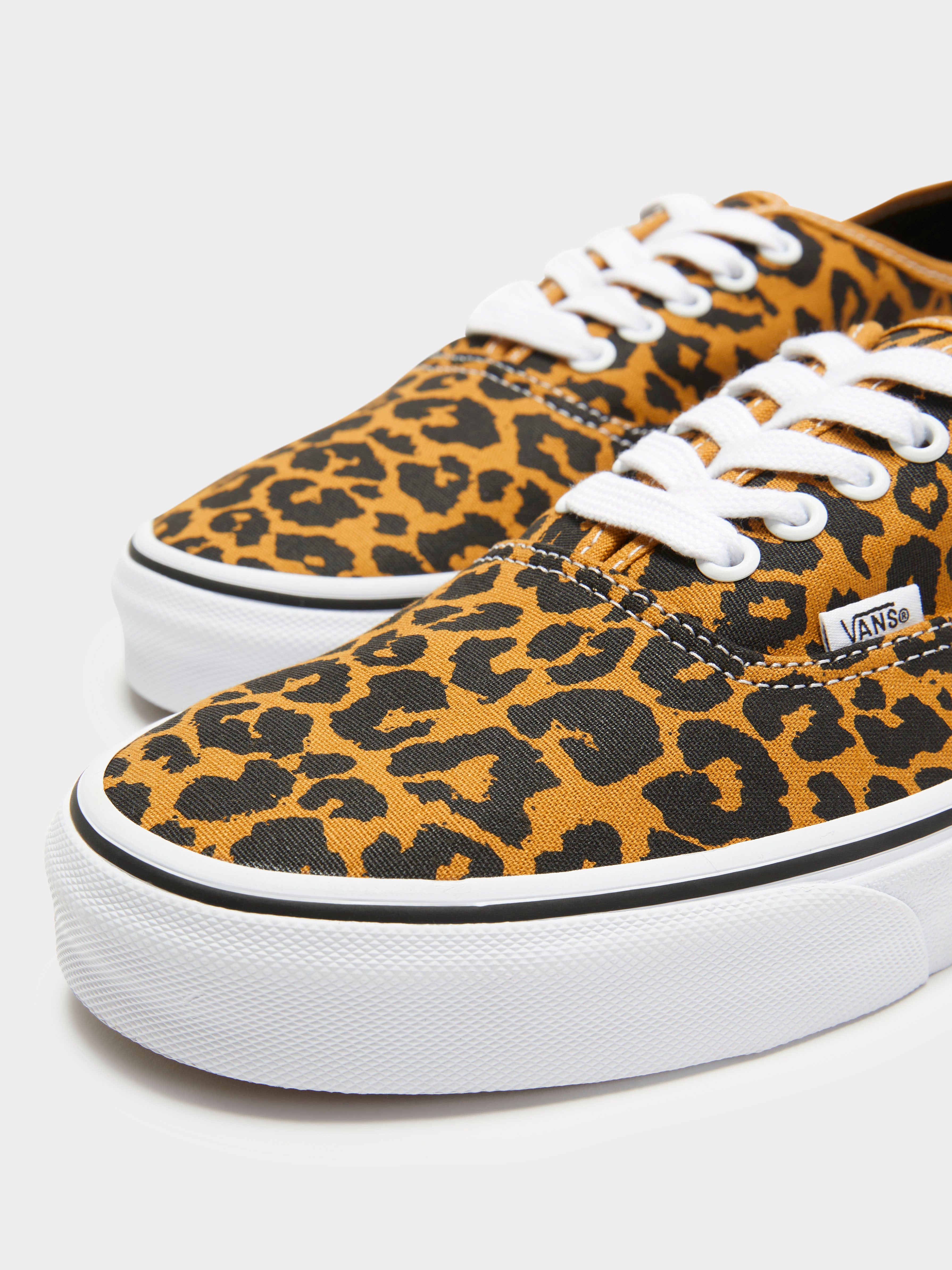 Unisex Authentic Leopard Sneakers in Leopard Black & White