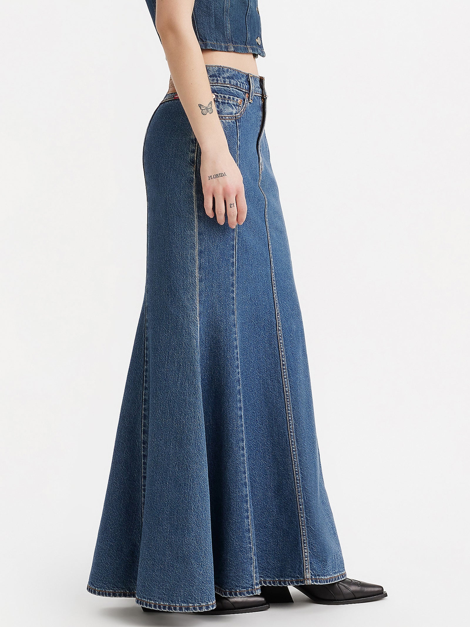 Mermaid Denim Skirt