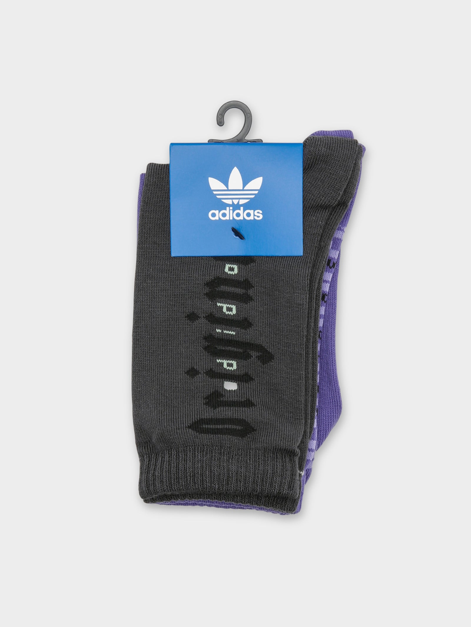 2 Pairs of Originals Gothcore Socks in Carbon & Purple