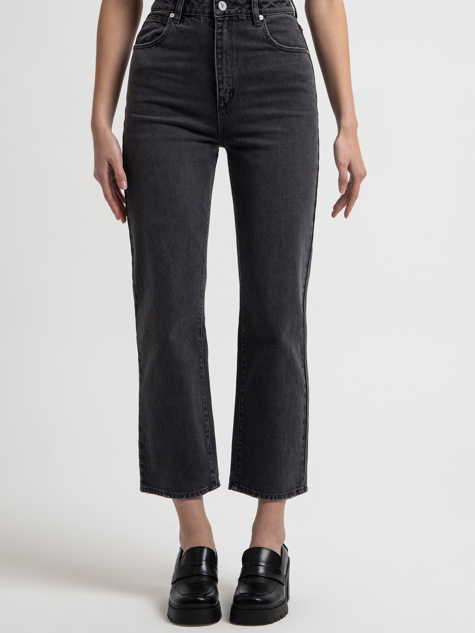 Venice Straight Bobbi Jeans in Washed Black