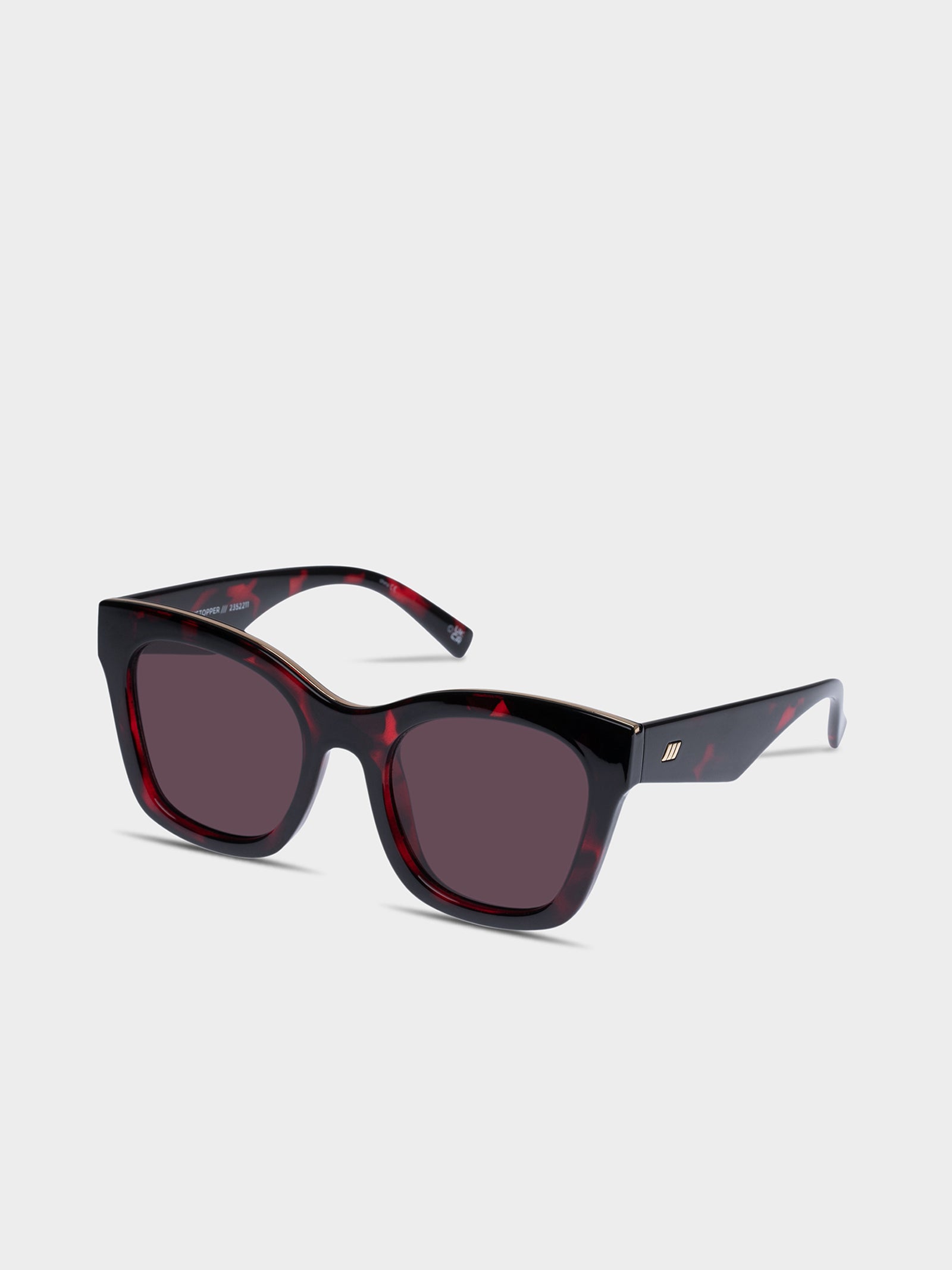 Showstopper Sunglasses in Cherry Tort Smokey Brown Mono