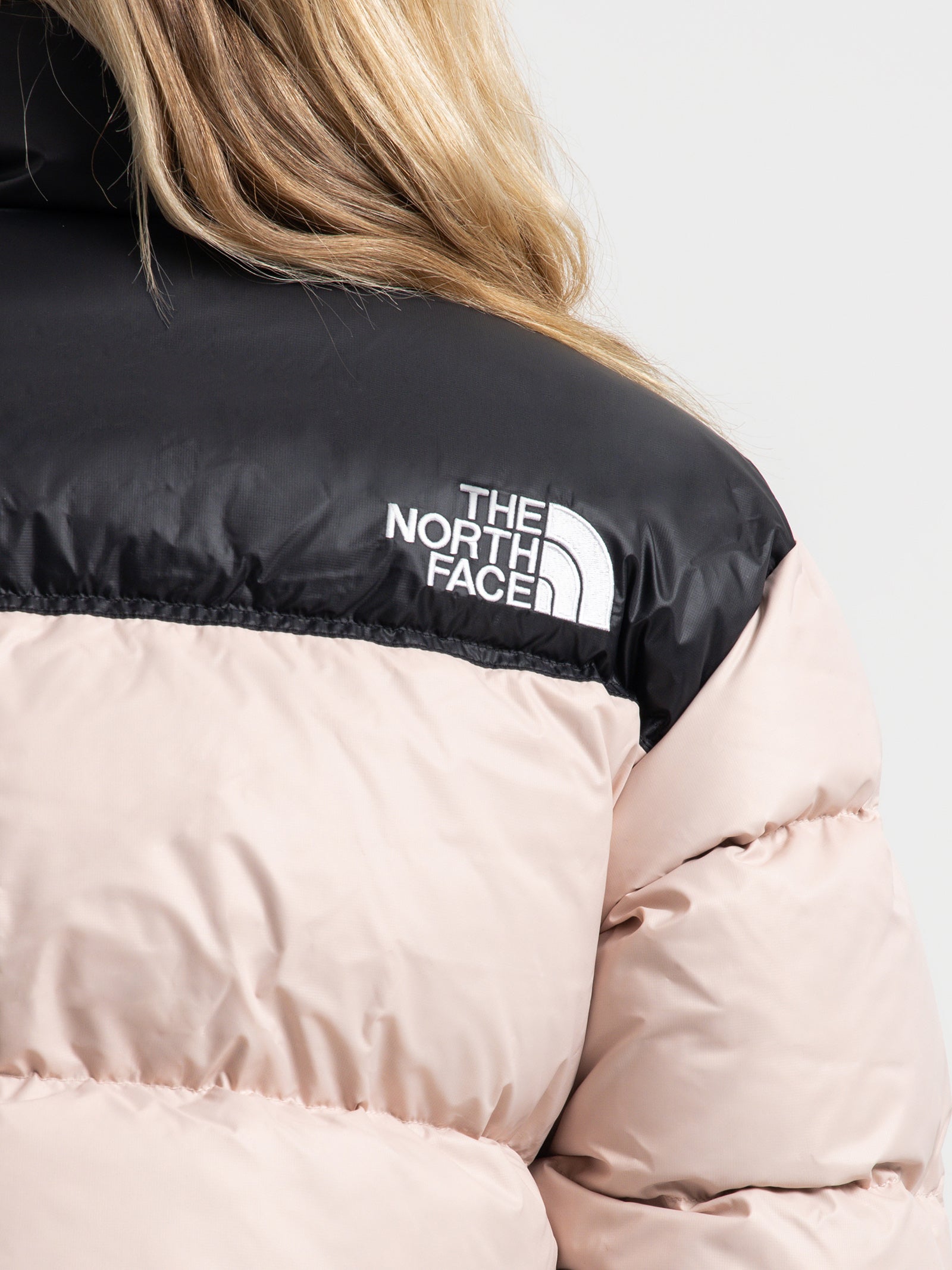 Nuptse Short Jacket in Pink Moss