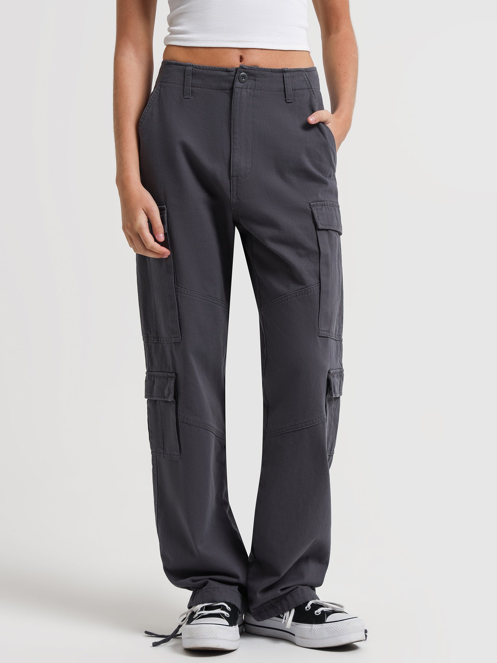 Surplus Cargo Pants in Charcoal