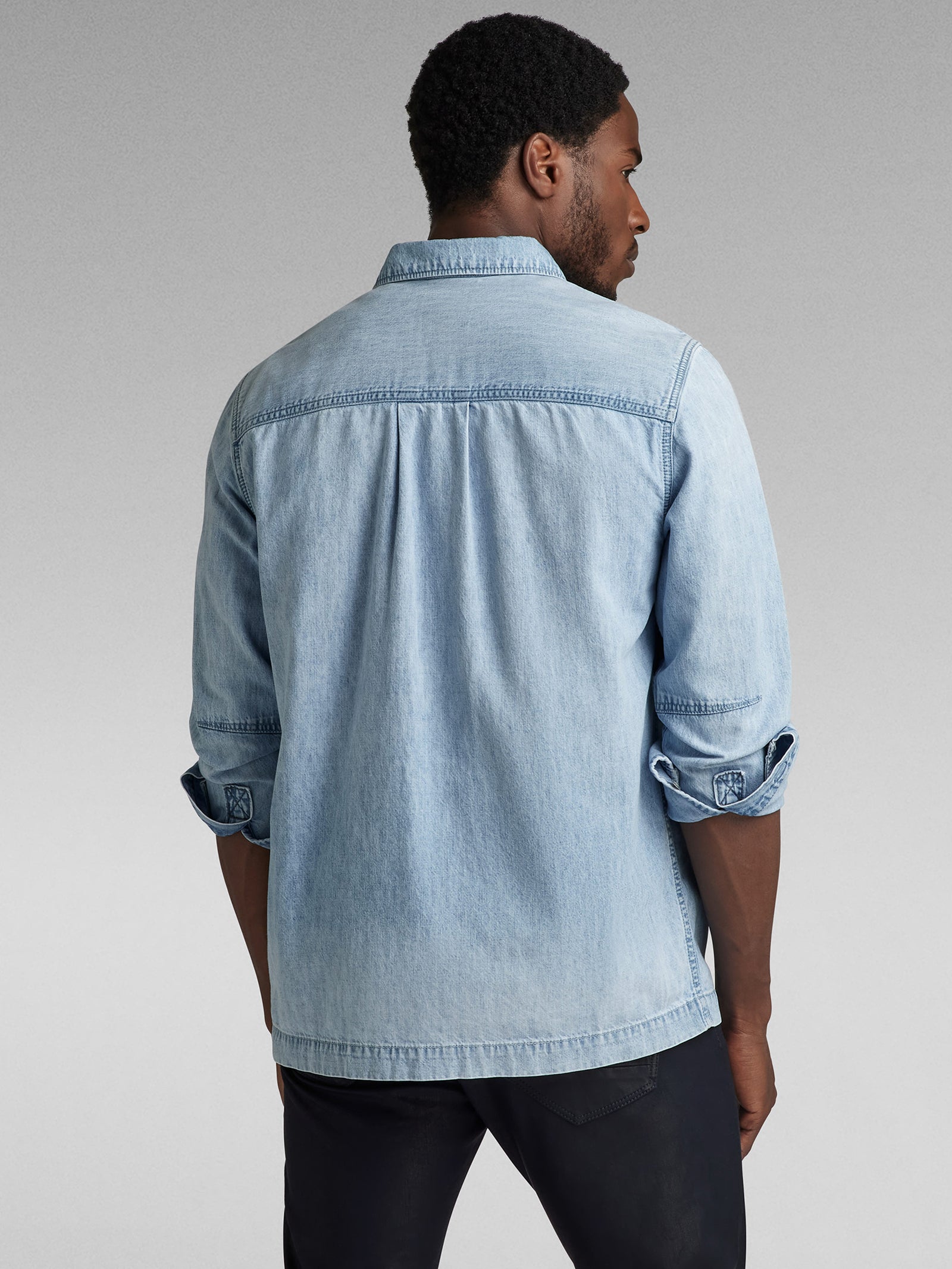 1-Pocket Regular Denim Shirt