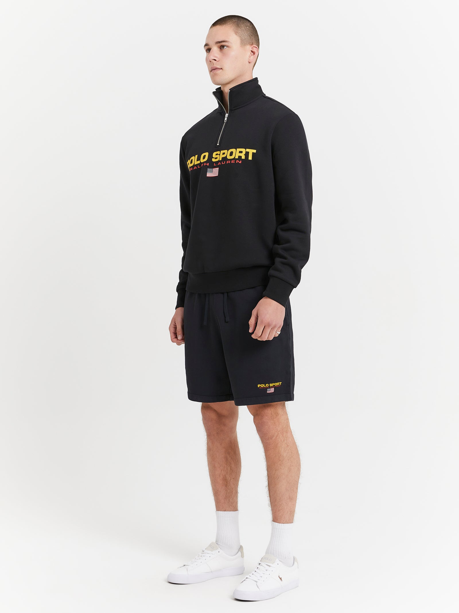 Polo Sport Fleece Sweater in Polo Black & Gold