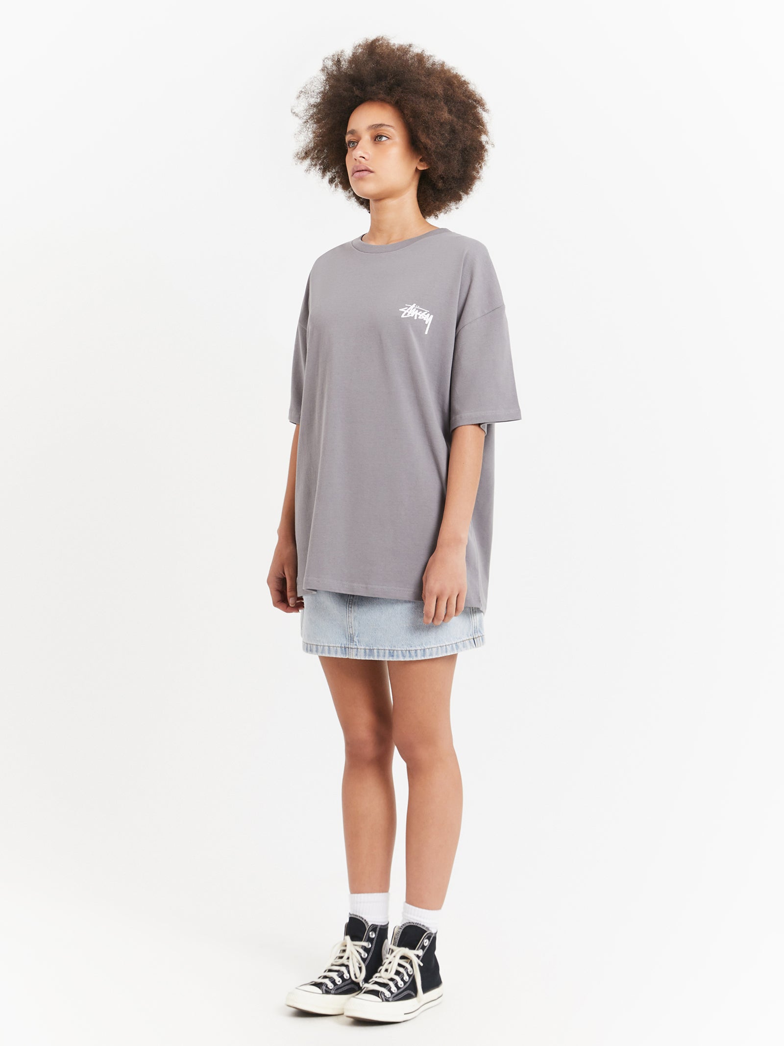 Pair Of Dice Heavyweight Relaxed T-Shirt in Grey