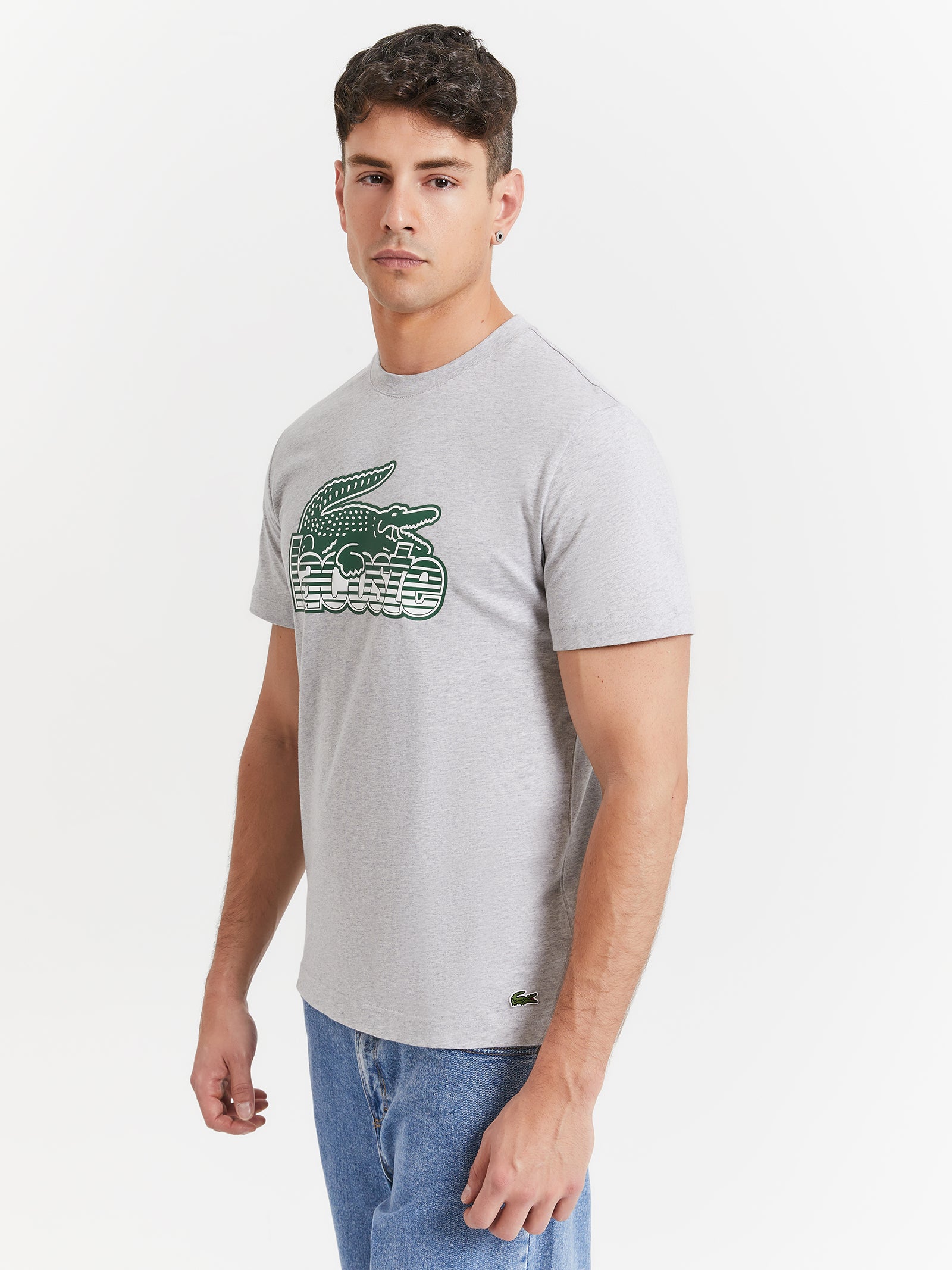 Neo Heritage Jersey Logo T-Shirt in Silver