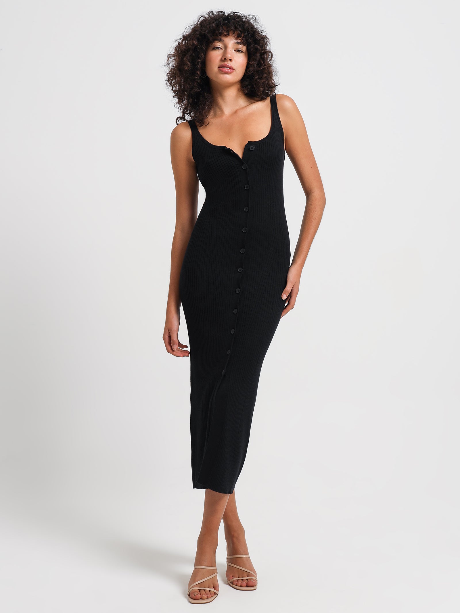 Malo Knit Dress in Black