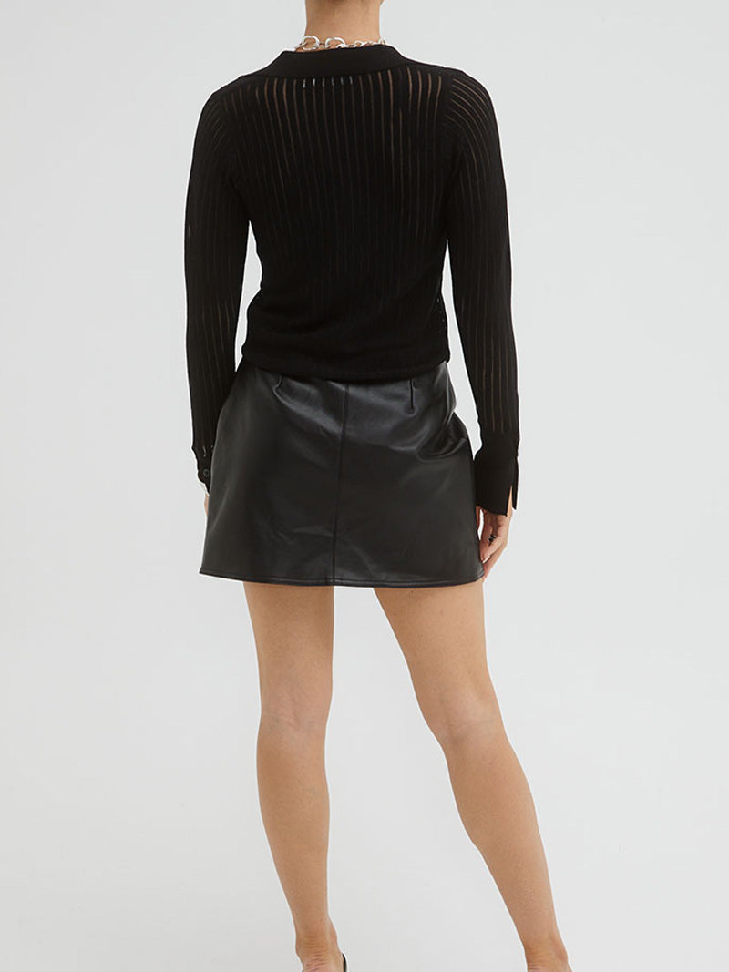 Foresight Knit Shirt in Black