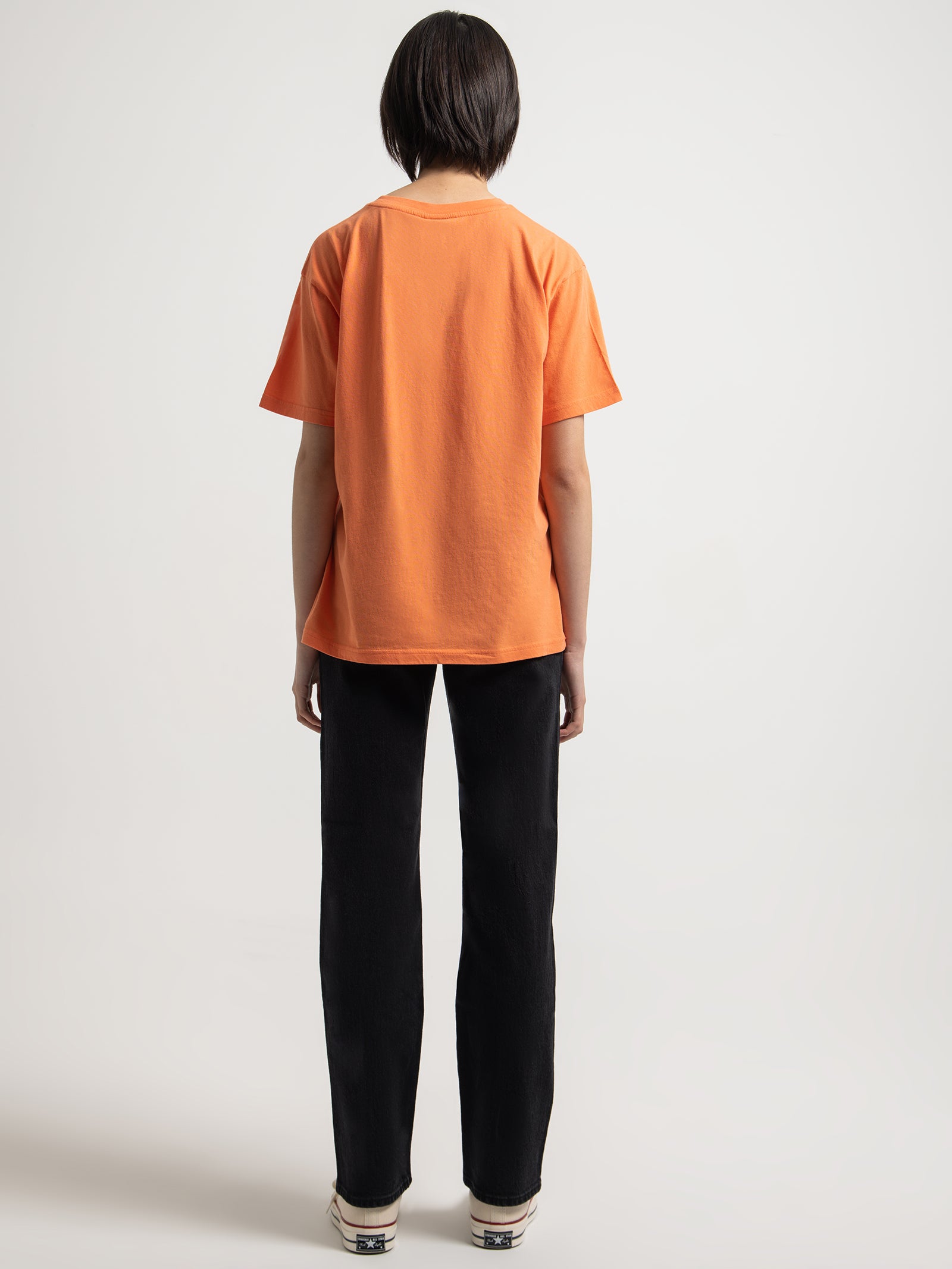 Heads Up T-Shirt in Melon Orange