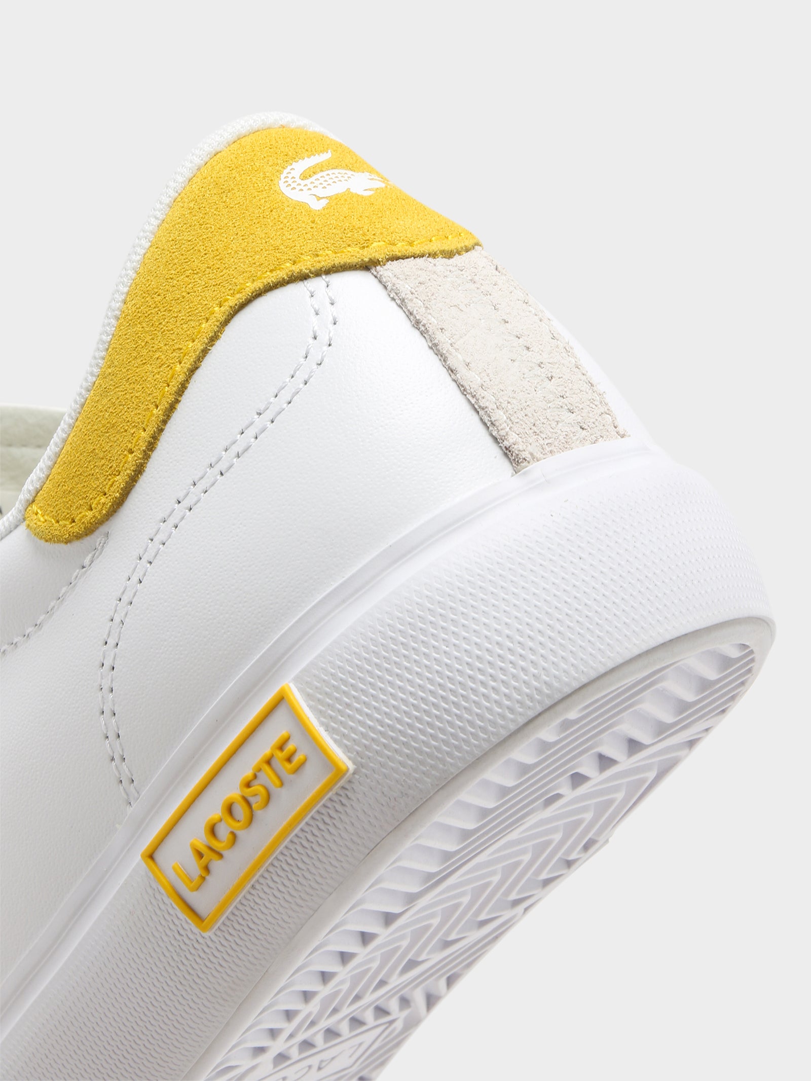 Womens Powercourt 123 Sneakers in White & Yellow