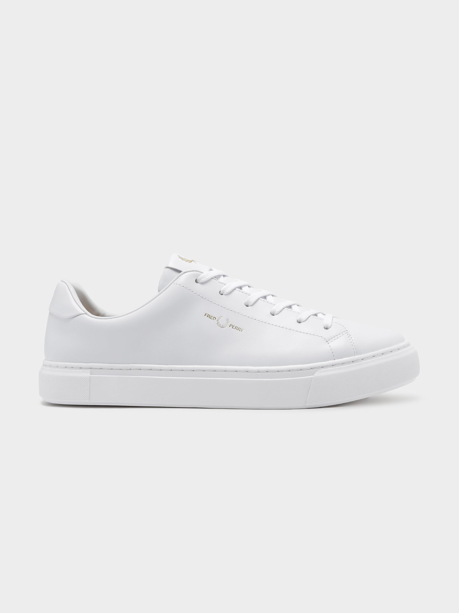 Mens B71 Sneakers in White & Gold