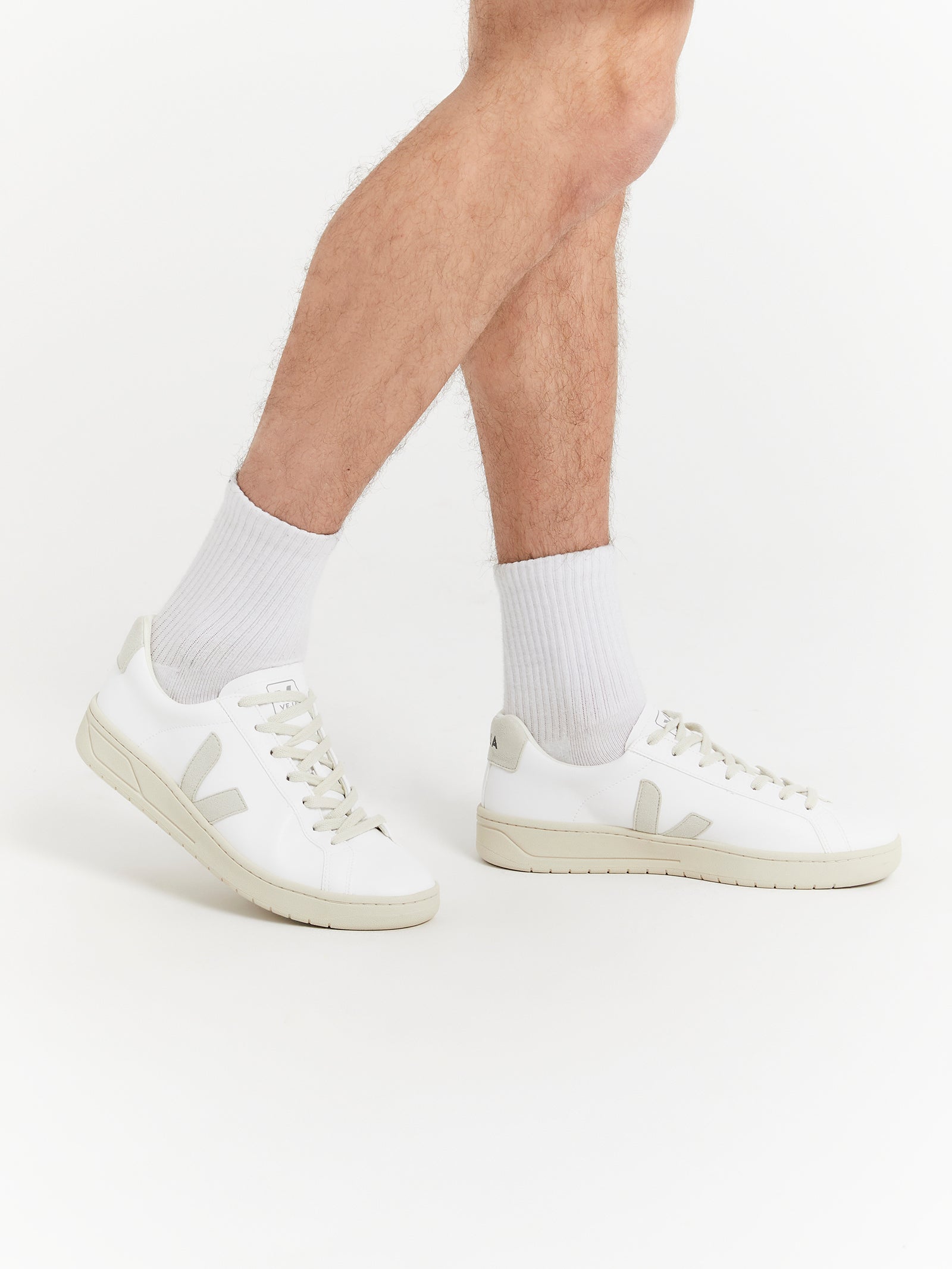 Mens Urca CWL Sneakers in White & Natural