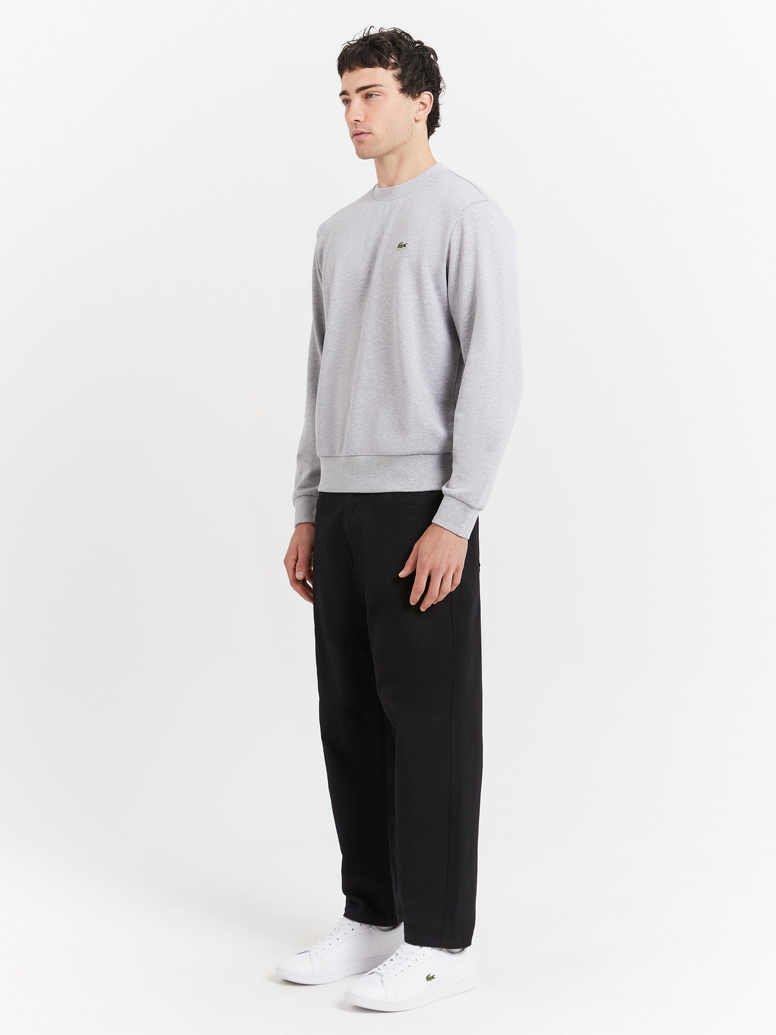 Essential NB Crew Jumper in Silver